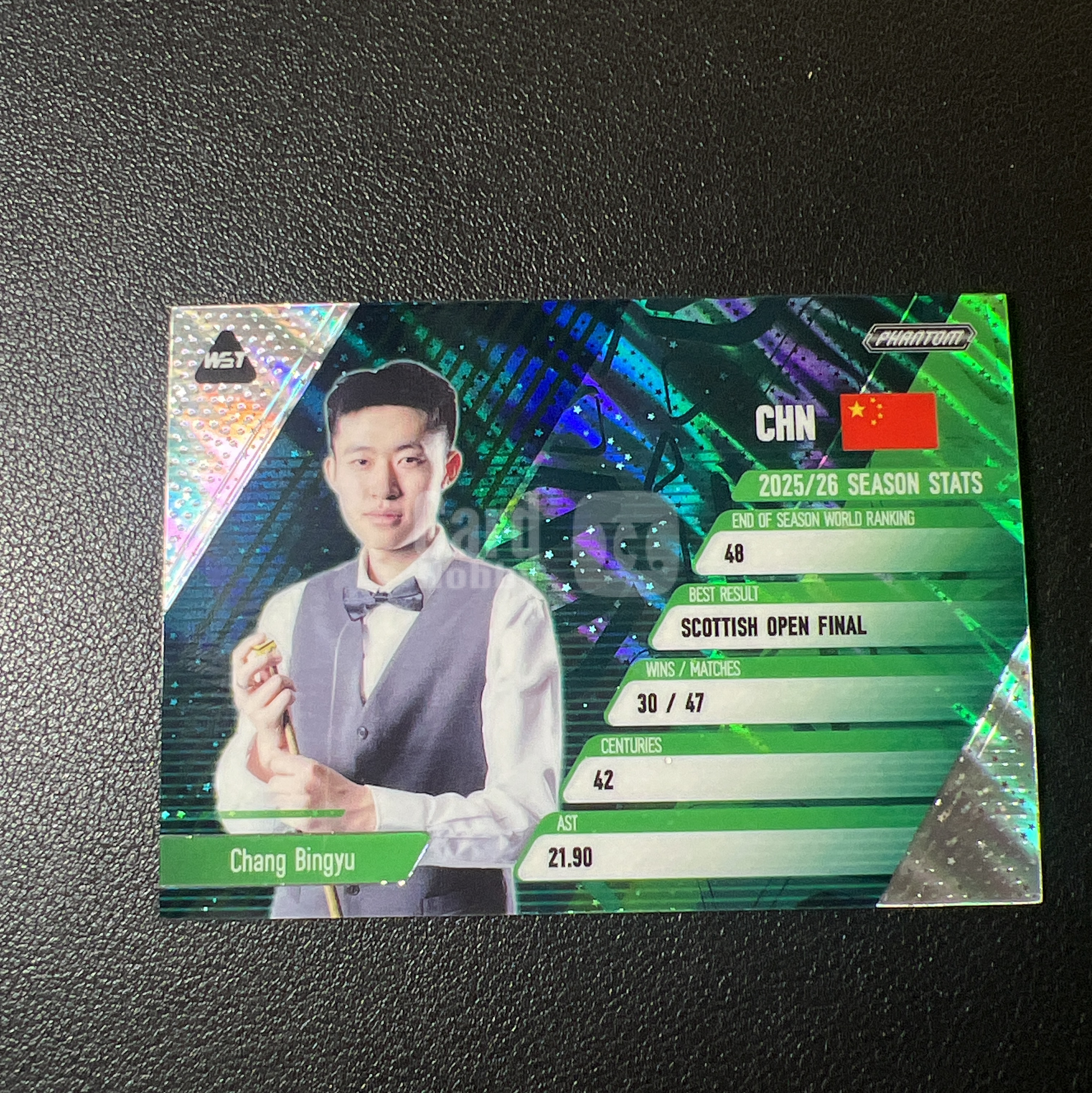 【鲨鱼代卖】2026 Kakawow PHANTOM 斯诺克 卡卡沃 WST Chang Bingyu 常冰玉 中国 特卡 数据 折射 235编 FY1257