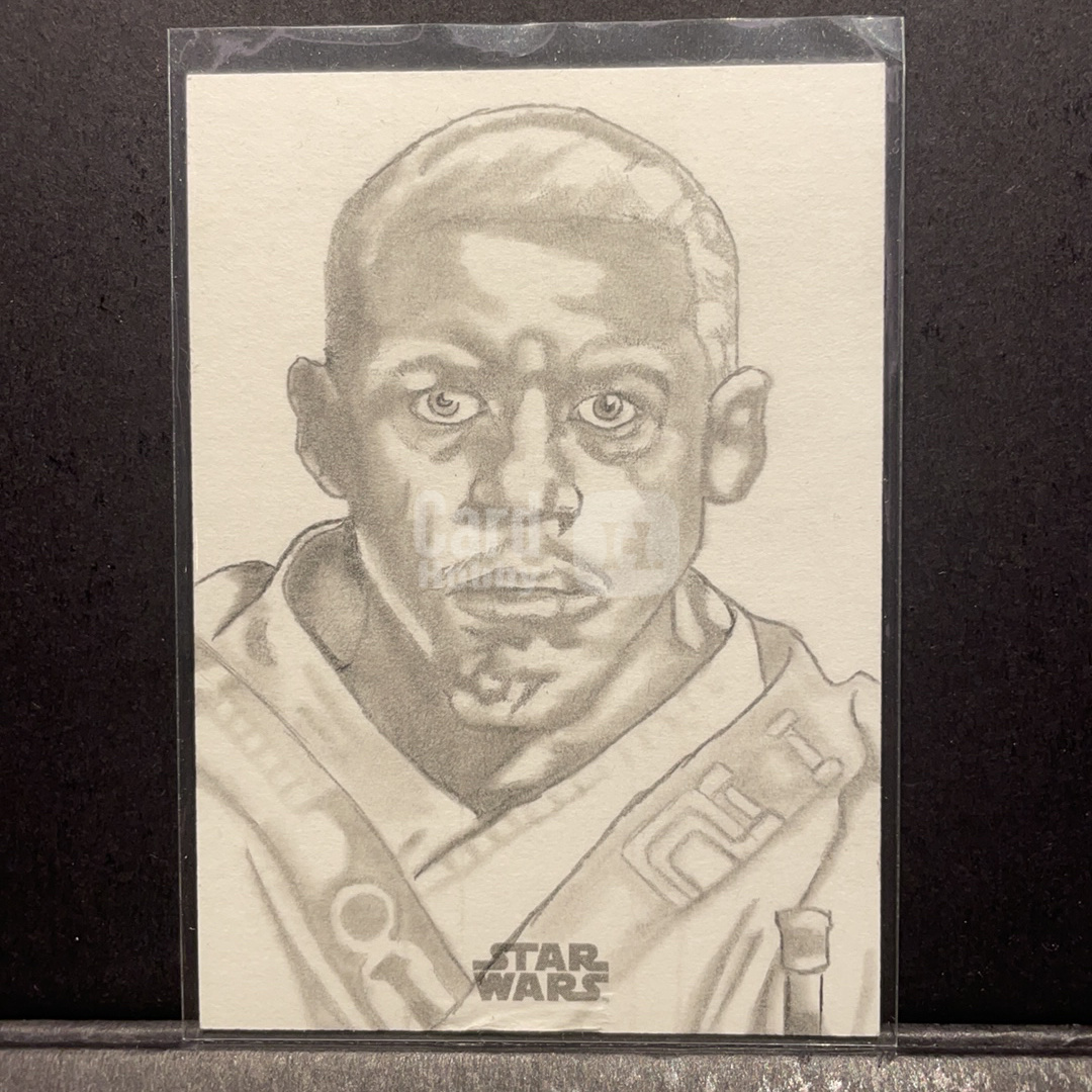 2025 Topps Star Wars 星球大战 凯勒兰贝克 绝地大师 曼达洛人美剧角色 1/1官卡手绘 画师签字如图2 2023 Topps Chrome星战银河Galaxy系列