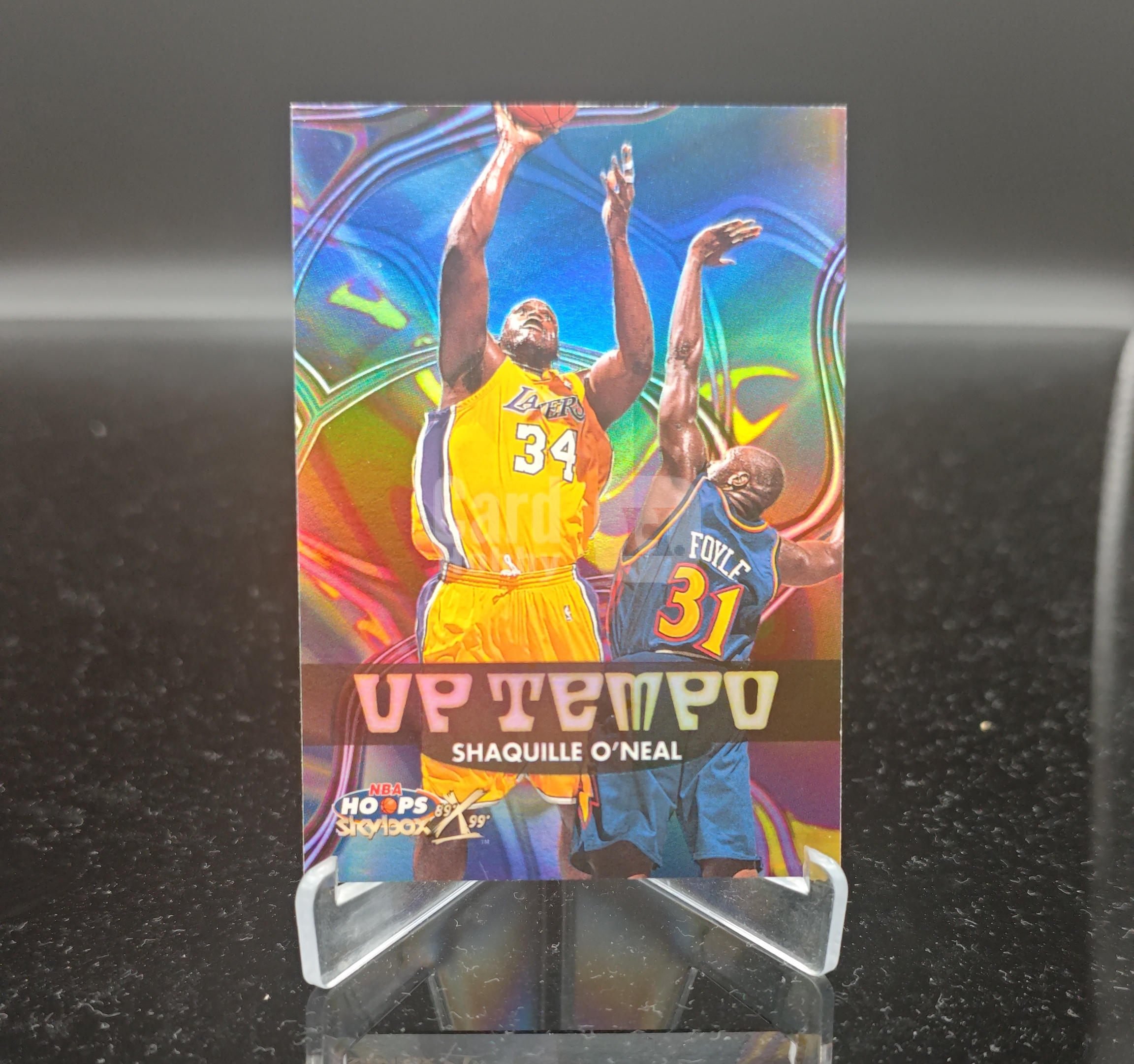 2000 SkyBox Hoops Shaquille Oneal 沙奎尔 奥尼尔 鲨鱼 SHAQ 洛杉矶湖人 uptempo 折射 大比例 卡品如图