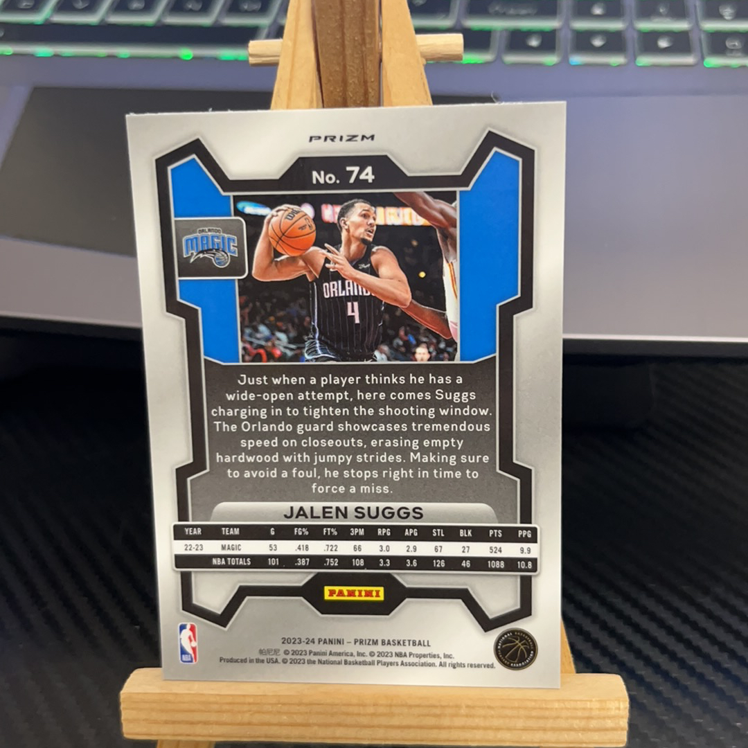 2023-24 Panini Prizm Jalen Suggs 杰伦 萨格斯 魔术 银折 折射 prizm系列 pz 卡品如图 凑图必备 值得收藏!免费代卖!