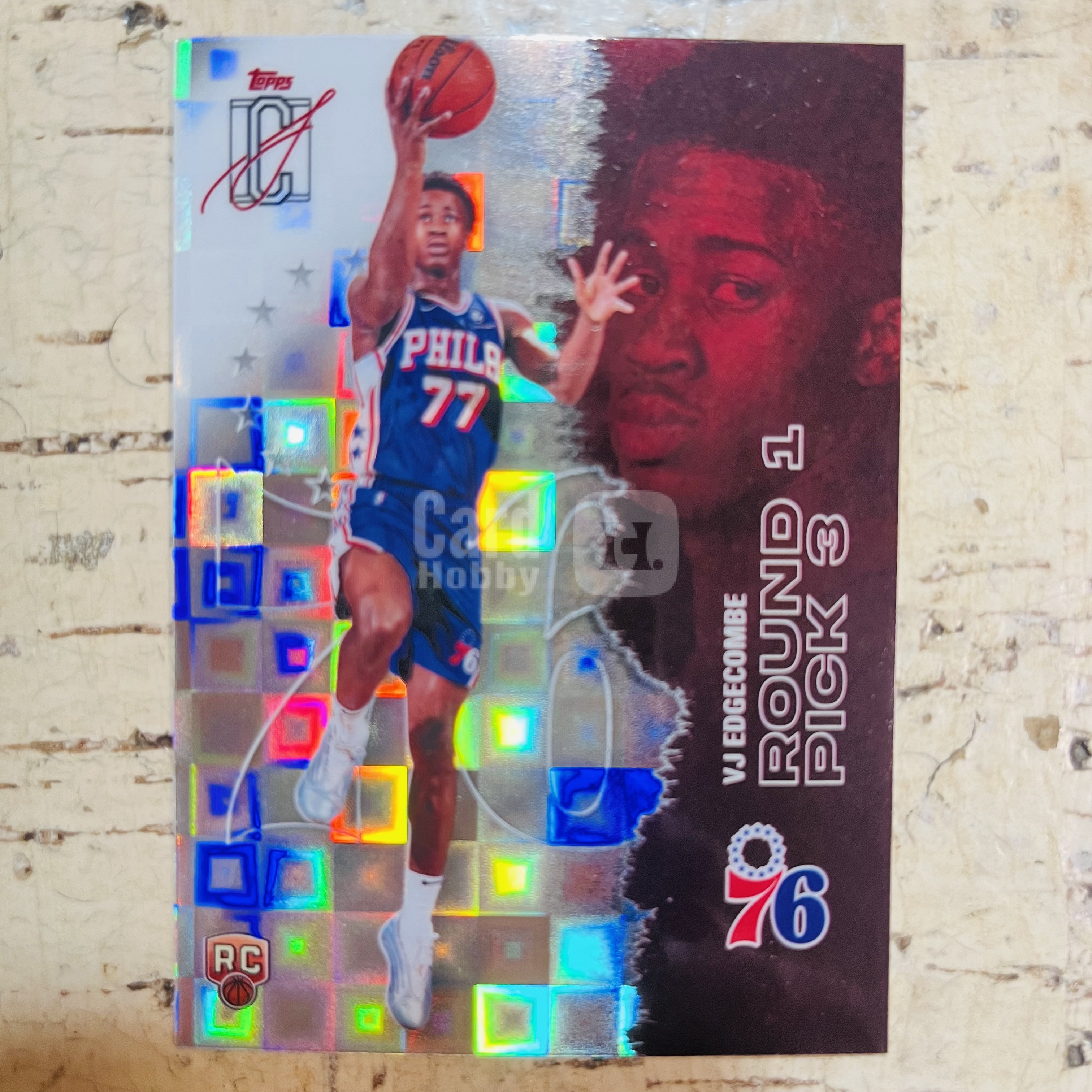 2025-26 Topps Signature Class VJ Edgecombe RC 新秀 76人 vj 埃奇库姆 潘多拉折 格子折 稀有折射 凑彩虹必备【小卡迷拍卖 可累积半年】