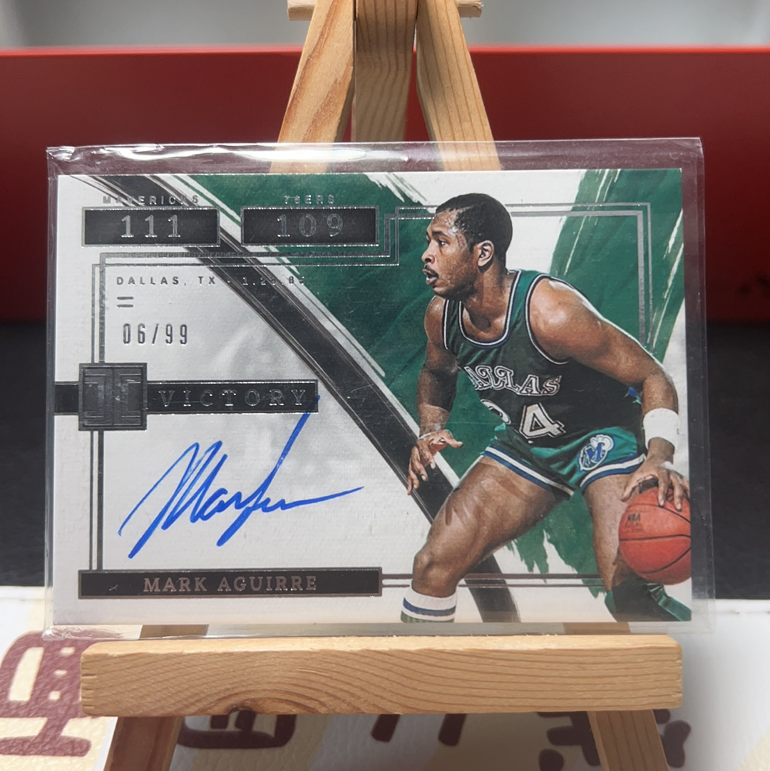 【SY代卖sy0150-可累积-瑕疵看图】2021-22 Panini Impeccable Mark Aguirre 小真金 马克 阿吉雷 签字 卡签 99编
