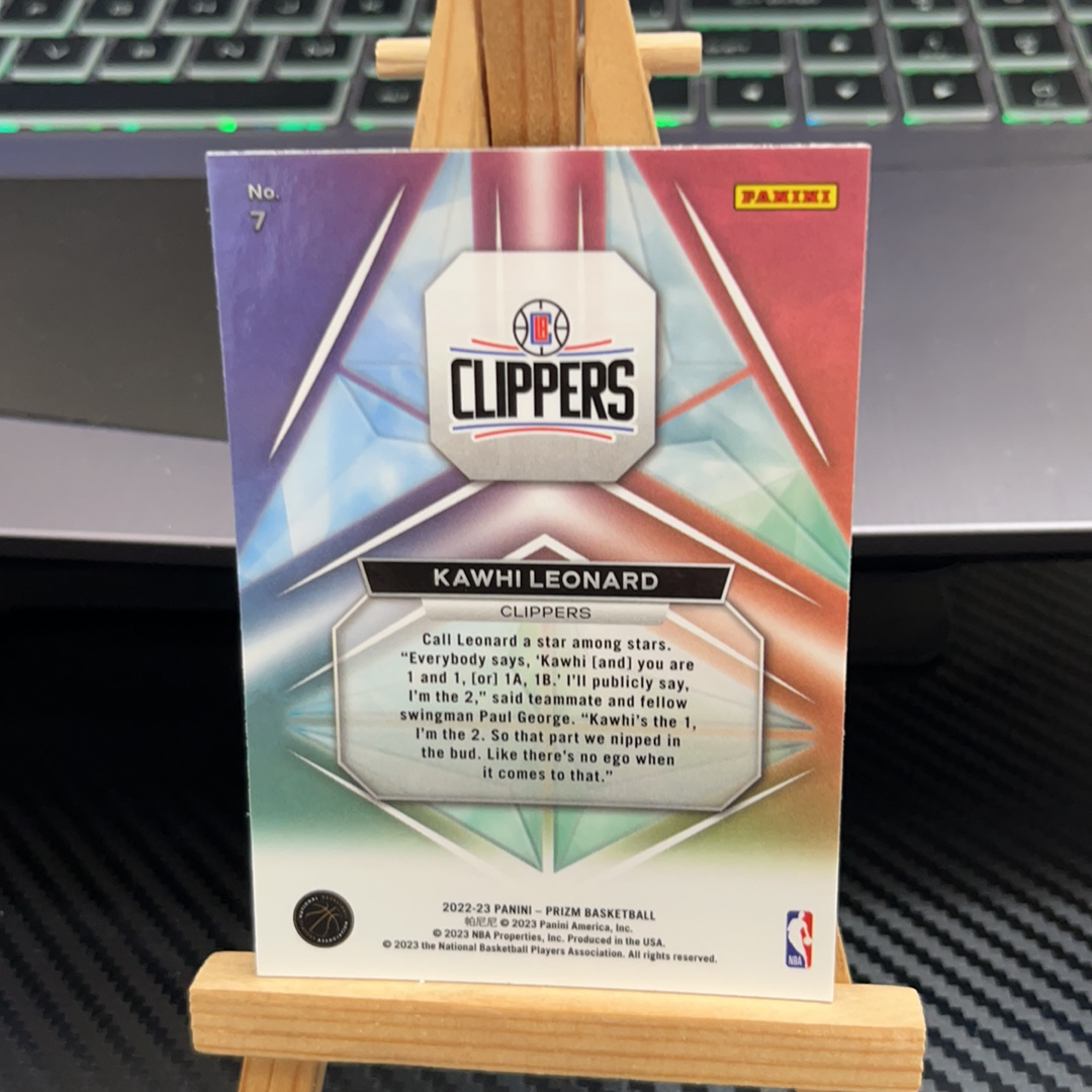 2022-23 Panini Prizm Kawhi Leonard 伦纳德 快船 特卡 prizm系列 卡品如图 凑图必备 值得收藏 免费代卖