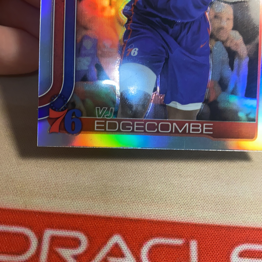 2025-26 Topps Chrome VJ Edgecombe 费城76人 VJ 埃奇库姆 正RC 新秀 银折 #4 卡品如图 凑套必备
