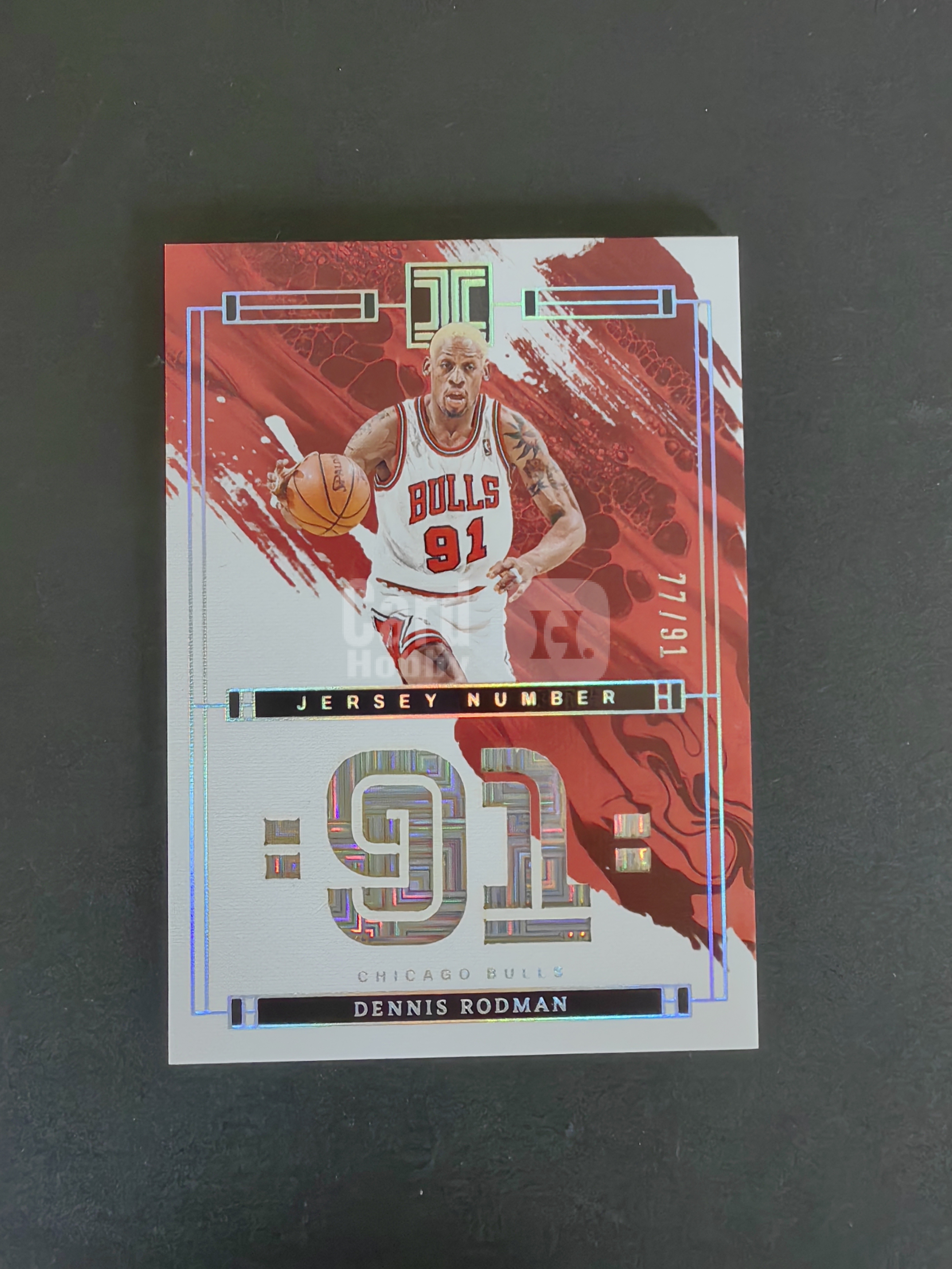 2023-24 Panini Impeccable Dennis Rodman #12 小真金 公牛 丹尼斯罗德曼 名宿 背号编 77/91编 卡品如图
