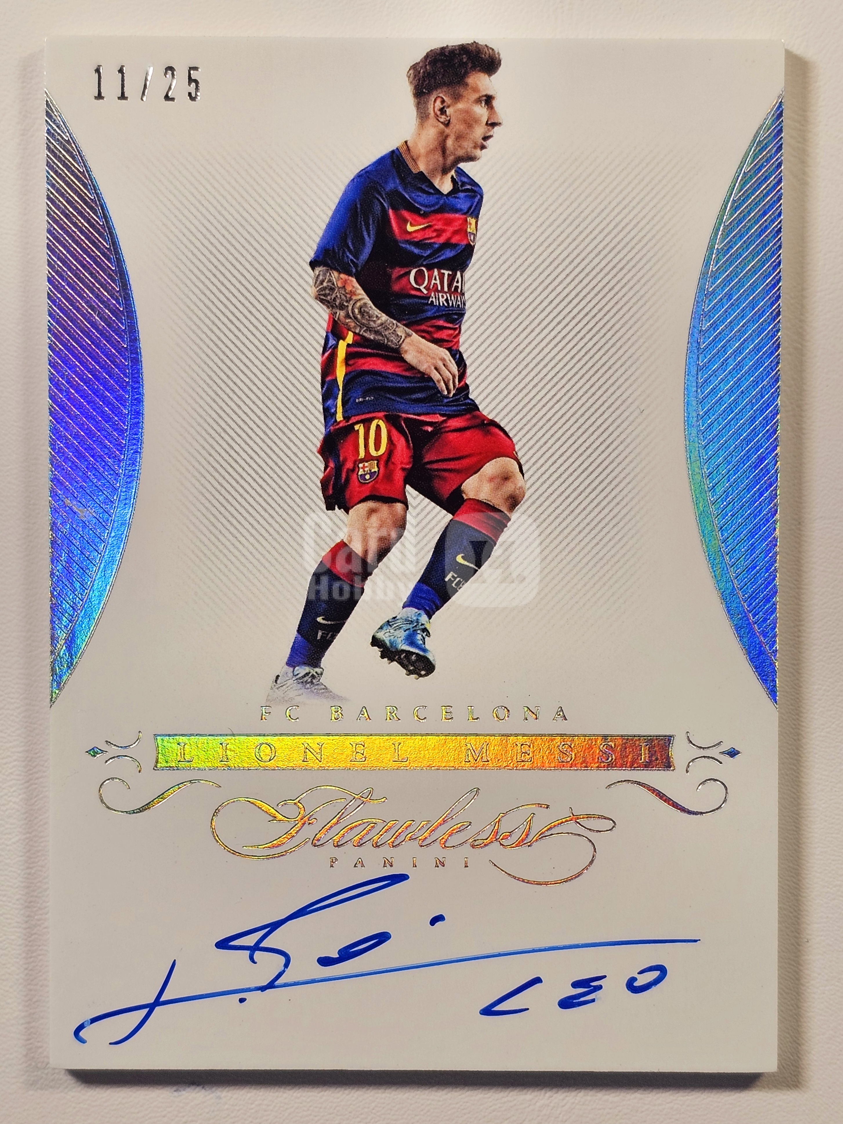 【天秤座精品预付】2015-16 Panini Flawless 元年 手提 巴萨 巴塞罗那 Lionel Messi 利昂内尔 里奥 梅西 球王 goat 折射 闪版 11/25编 签字 卡签 半球 卡品如图 阿根廷 收藏必备※倒哥