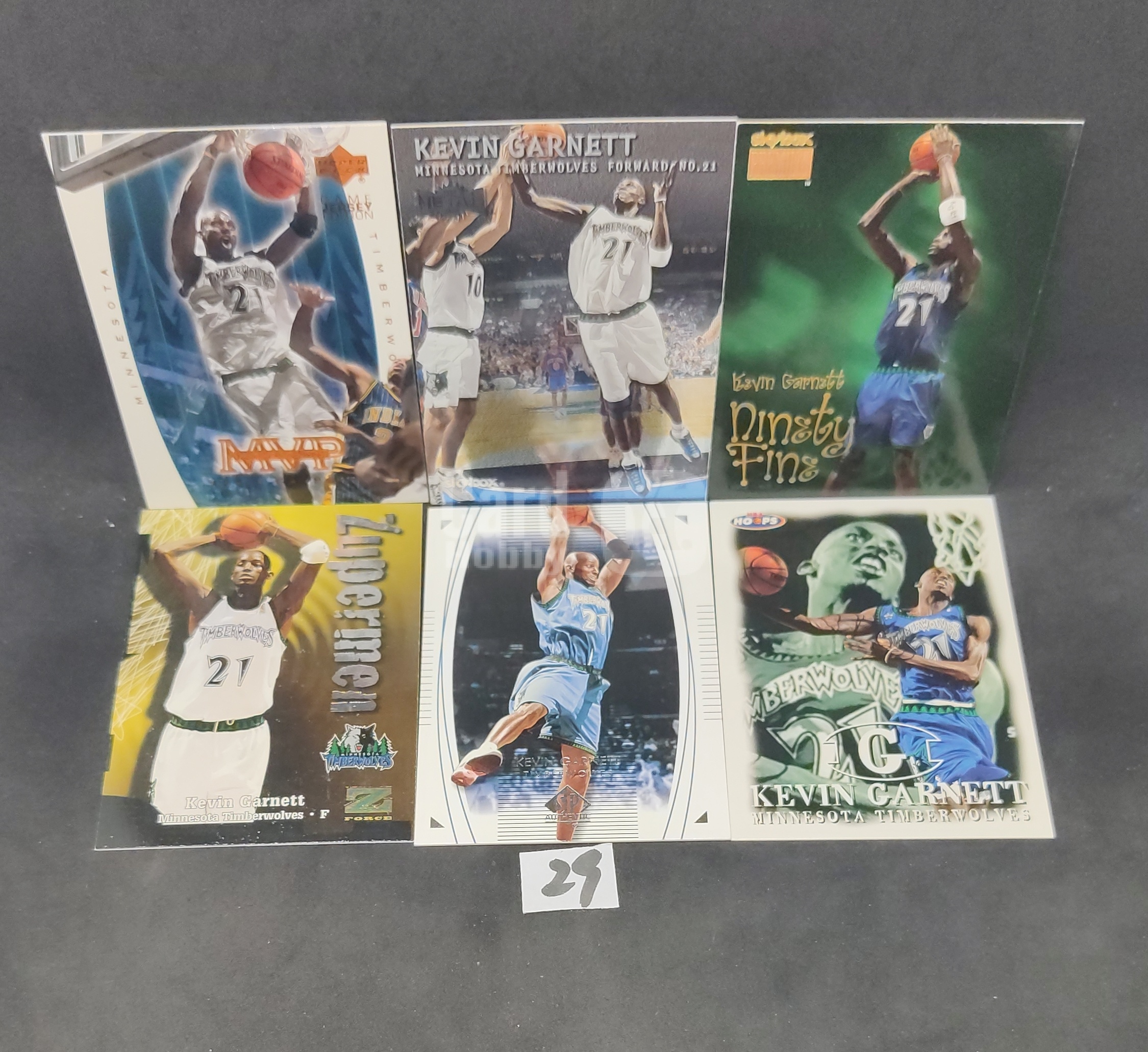 【DC拍卖】7.14 Lot 6 张 凯文・加内特 Kevin Garnett KG 森林狼 MVP/Zupermen/Dynasty Finis 多主题 90 年代复古球星卡合集