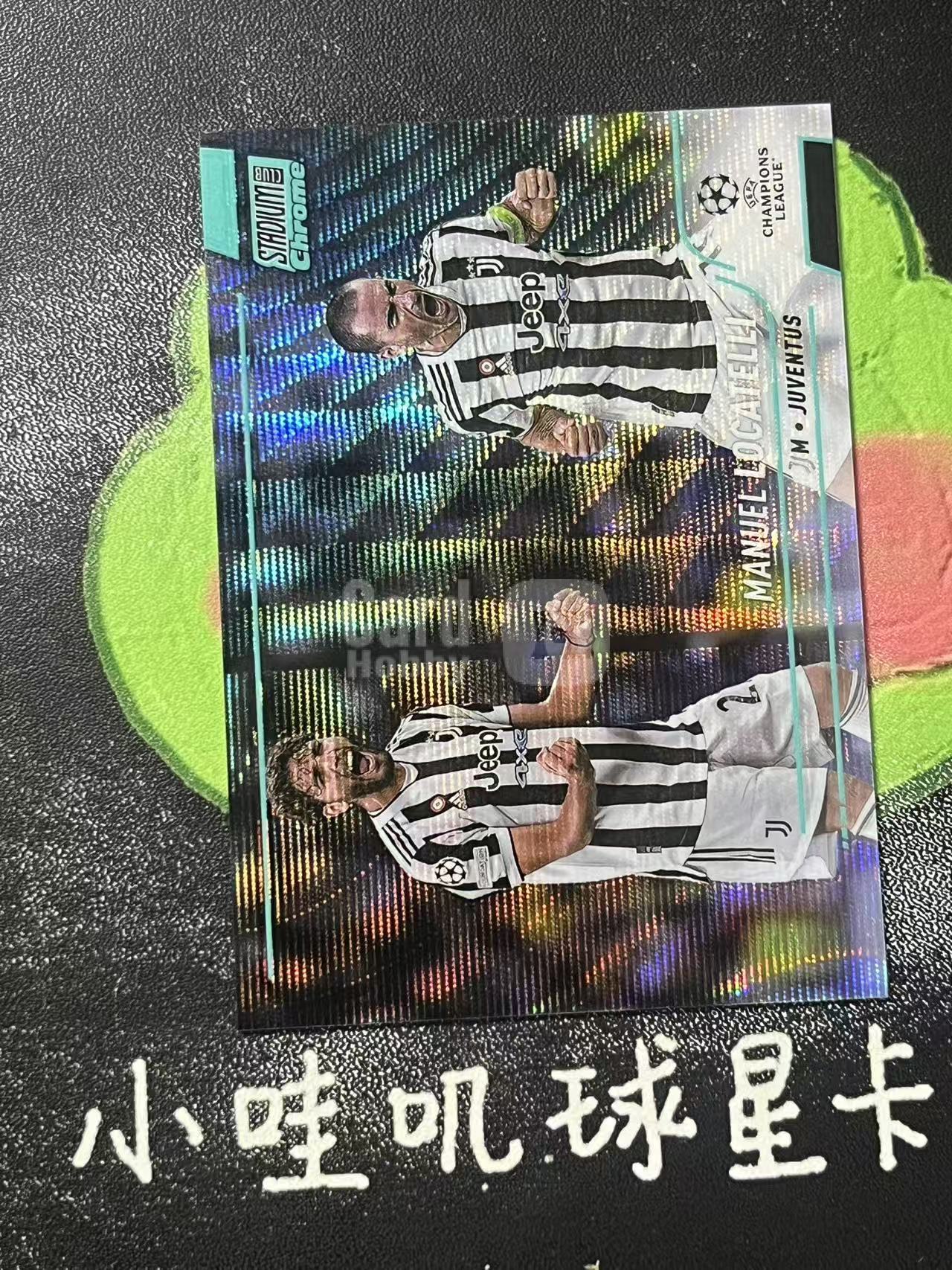 2022 Topps Stadium Club Chrome Manuel Locatelli 欧冠 竞技场 尤文图斯 洛卡特利 250编 微瑕如图【ZYP代拍】LYH