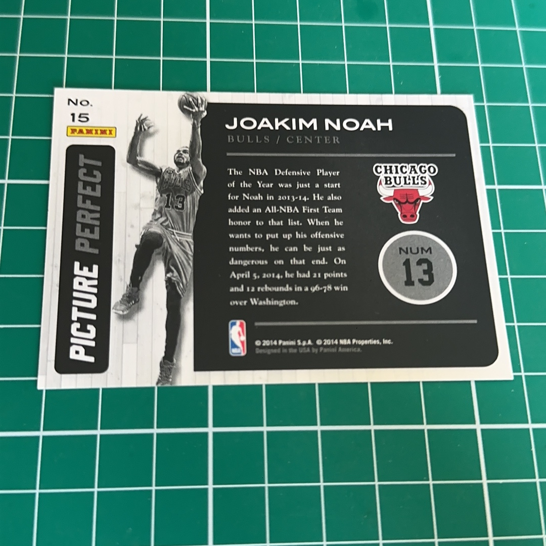 2014-15 Panini Americana Joakim Noah S.p.a.乔金诺阿 大头特卡 闪卡 picture perfect 十年老卡 绝版卡 稀有大比例 收藏必备