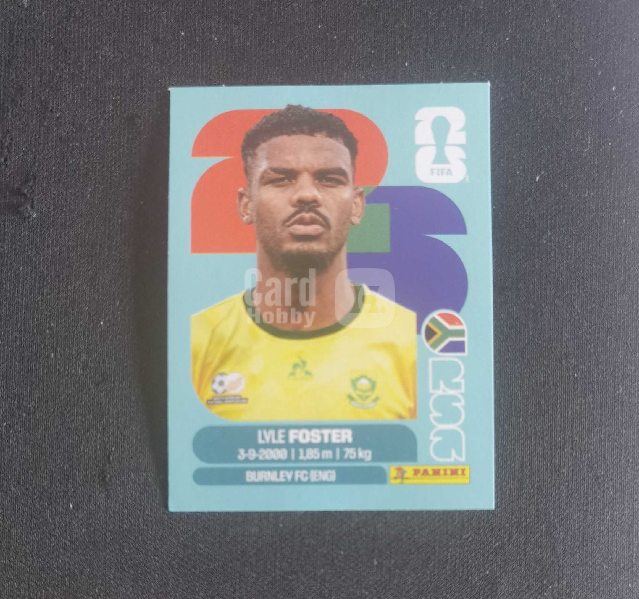 2026 Panini 世界杯贴纸 Lyle Foster 南非🇿🇦 RSA17 通行卡品 无限累计