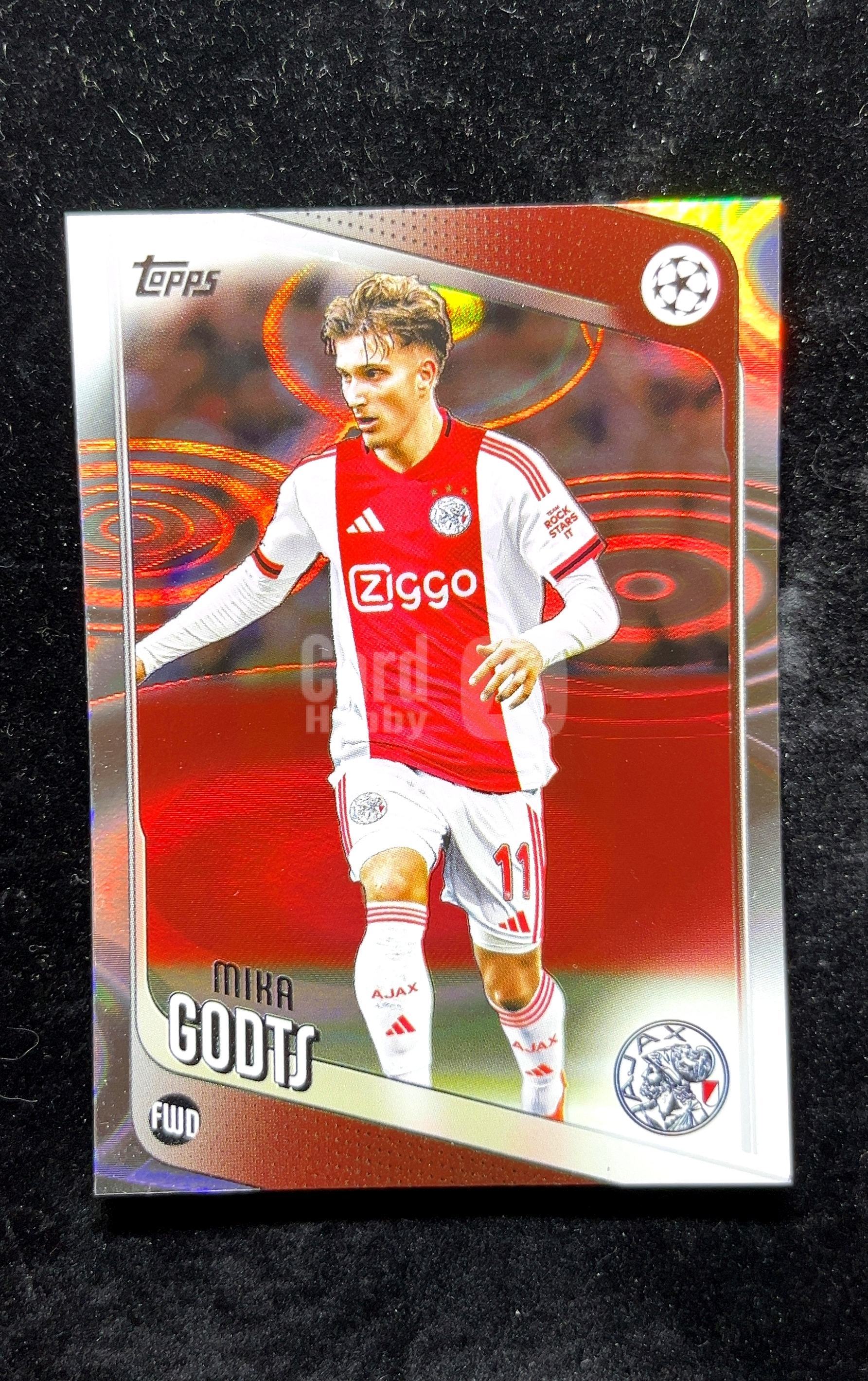 【小白1%代卖】2026 Topps Mika Godts 米卡·戈茨 银圈圈折 折射 卡品如图 高价值 #101 AFC Ajax 阿贾克斯 0626