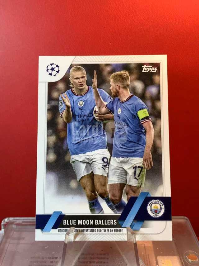 (老末精品代拍) E26 2023 Topps company Inc Blue Moon Ballers Erling Haaland 哈兰德 德布劳内 曼城 凑套必备