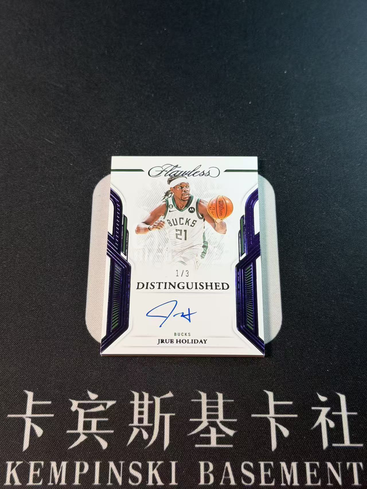 2022-23 Panini Flawless Jrue Holiday 【卡宾】朱 霍乐迪 朱哥 雄鹿 开拓者 DISTINGUISHED 卡签 超低编 1/3编 首编 专收凑套必备 土狗