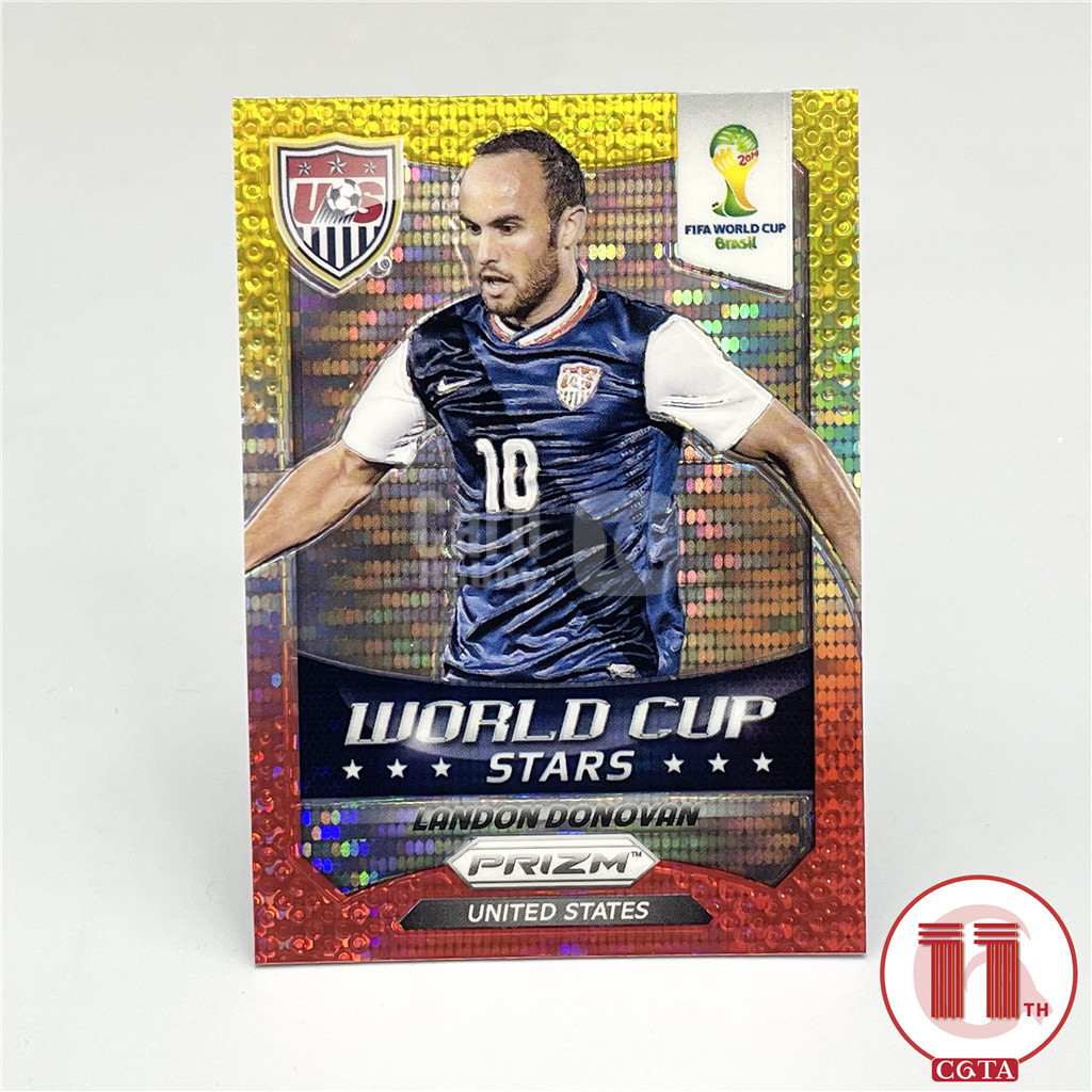 【CGTA USMNT】2014 Panini World Cup Prizm Landon Donovan Multi Color Stars 世界杯 美国 多诺万 金白红 三色折 明星特卡 边角如图 越秀山2679450 #Atm#
