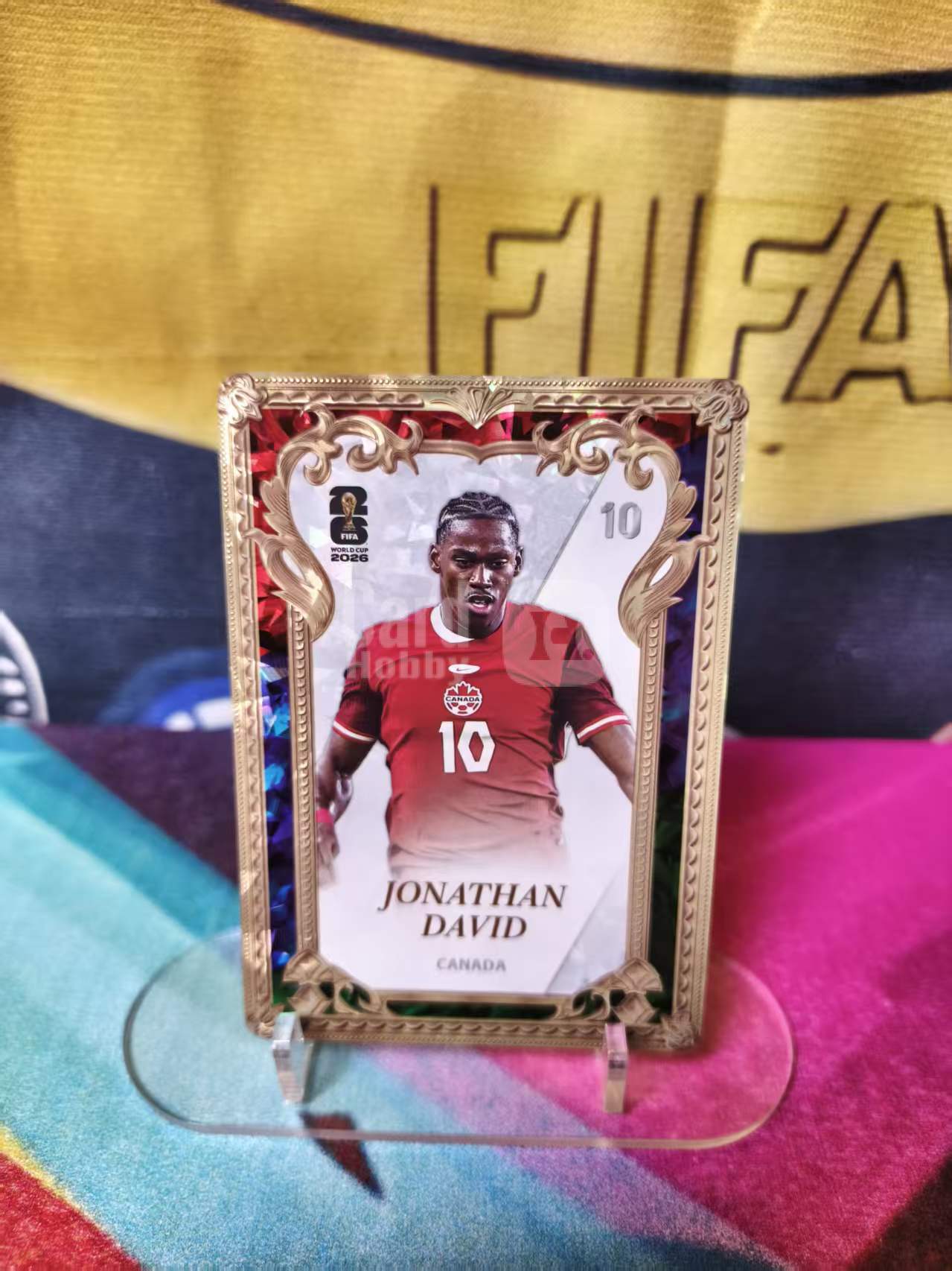 2026 Panini World Cup 卡游 帕尼尼 世界杯 鎏金特卡 浮雕 加拿大 jonathan david 乔纳森 戴维 实卡好看 收藏必备