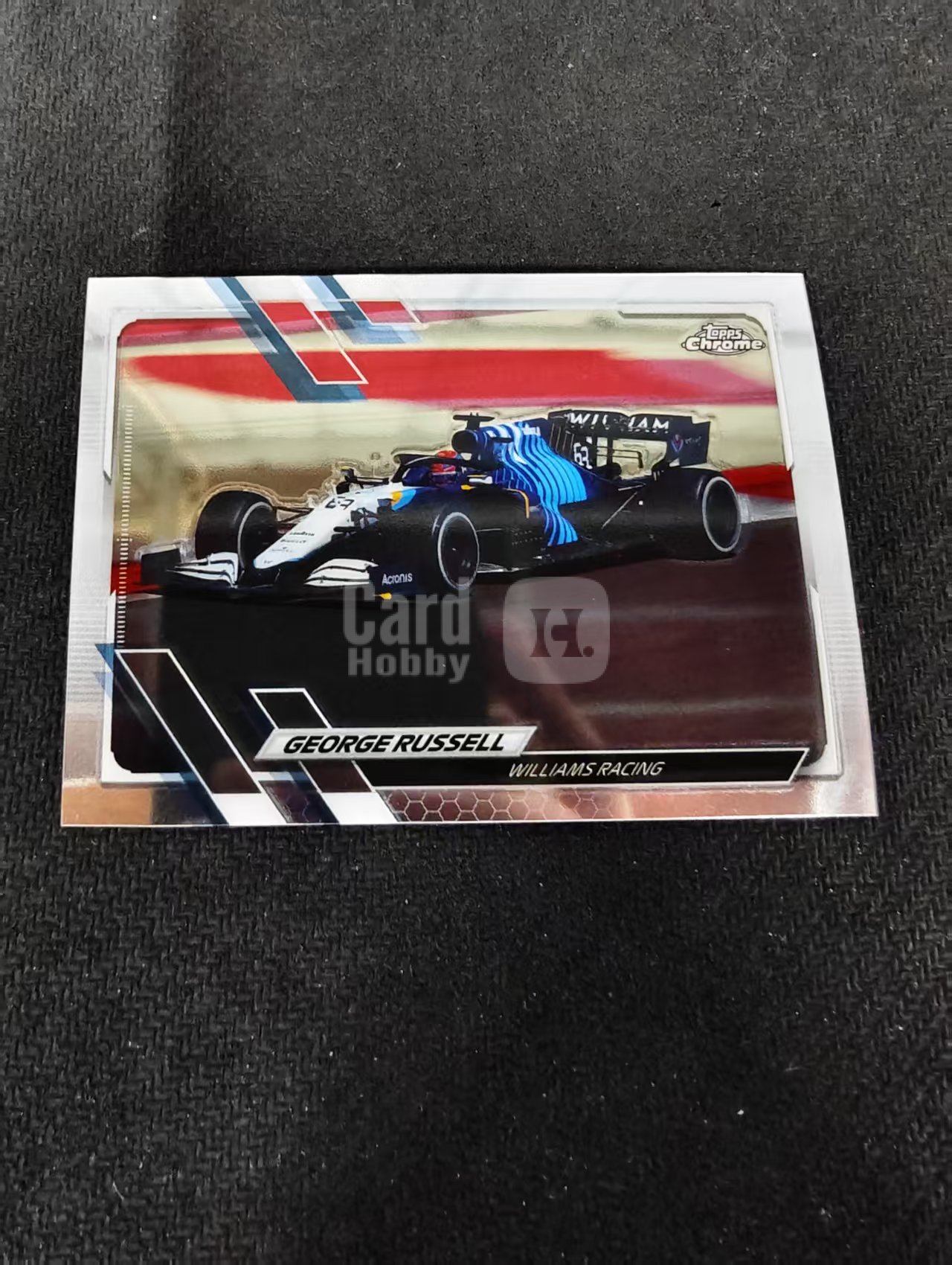 2021 Topps Chrome George Russell F1 威廉姆斯车队 乔治 拉塞尔 划痕 边角瑕疵 #114