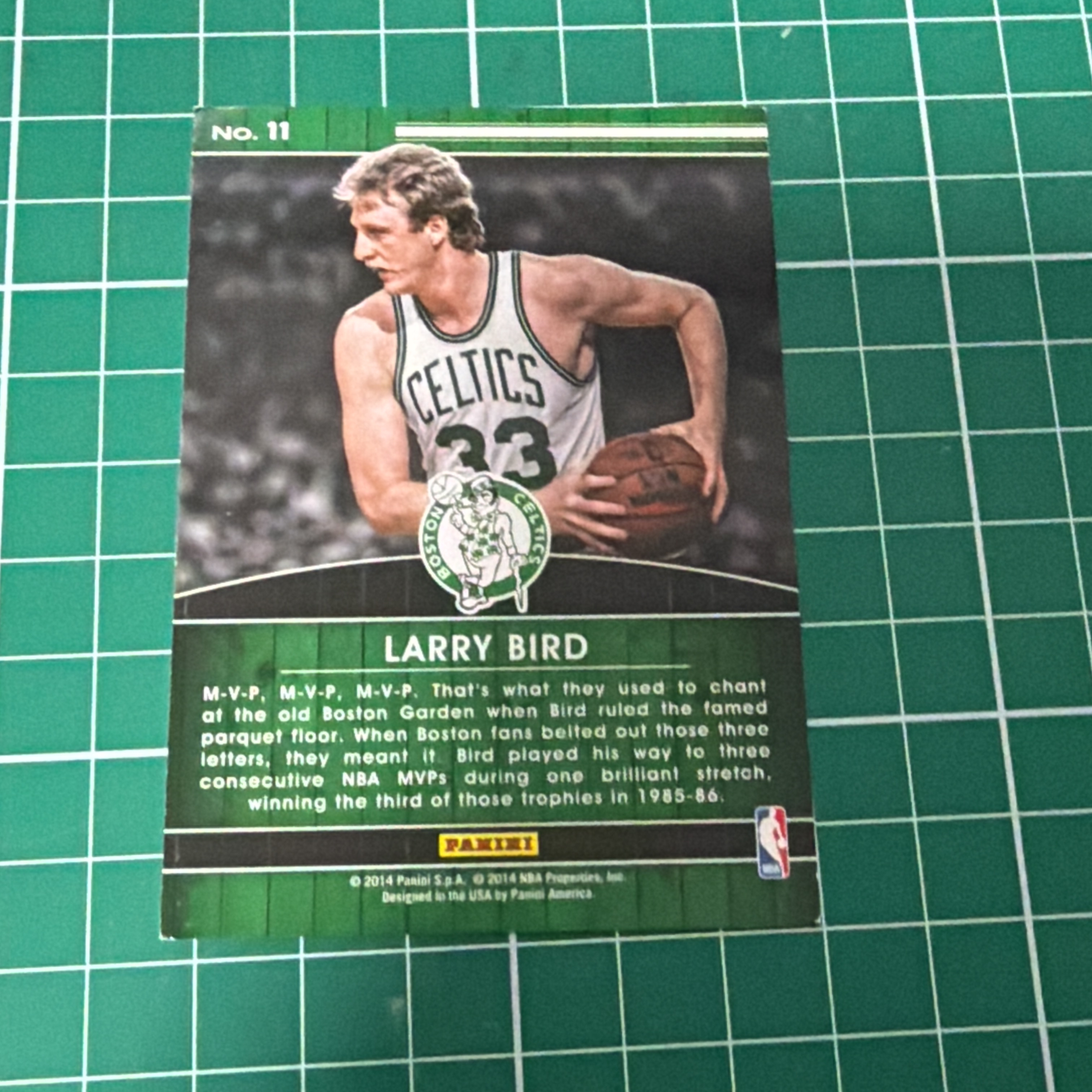 2014-15 Panini S.p.A Larry Bird 中雅图/中亚图 拉里伯德 大鸟 捧杯特卡 荣誉特卡 High Honors 老卡 绝版卡 稀有大比例