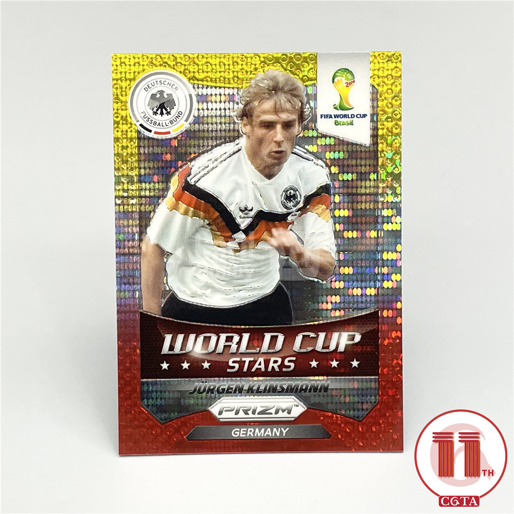 【CGTA】2014 Panini World Cup Prizm 世界杯 元年 德国 克林斯曼 金白红 三色折 Stars 明星特卡 国际米兰 拜仁 热刺 斯图加特 Jürgen Klinsmann 越秀山2675417 #ATM#