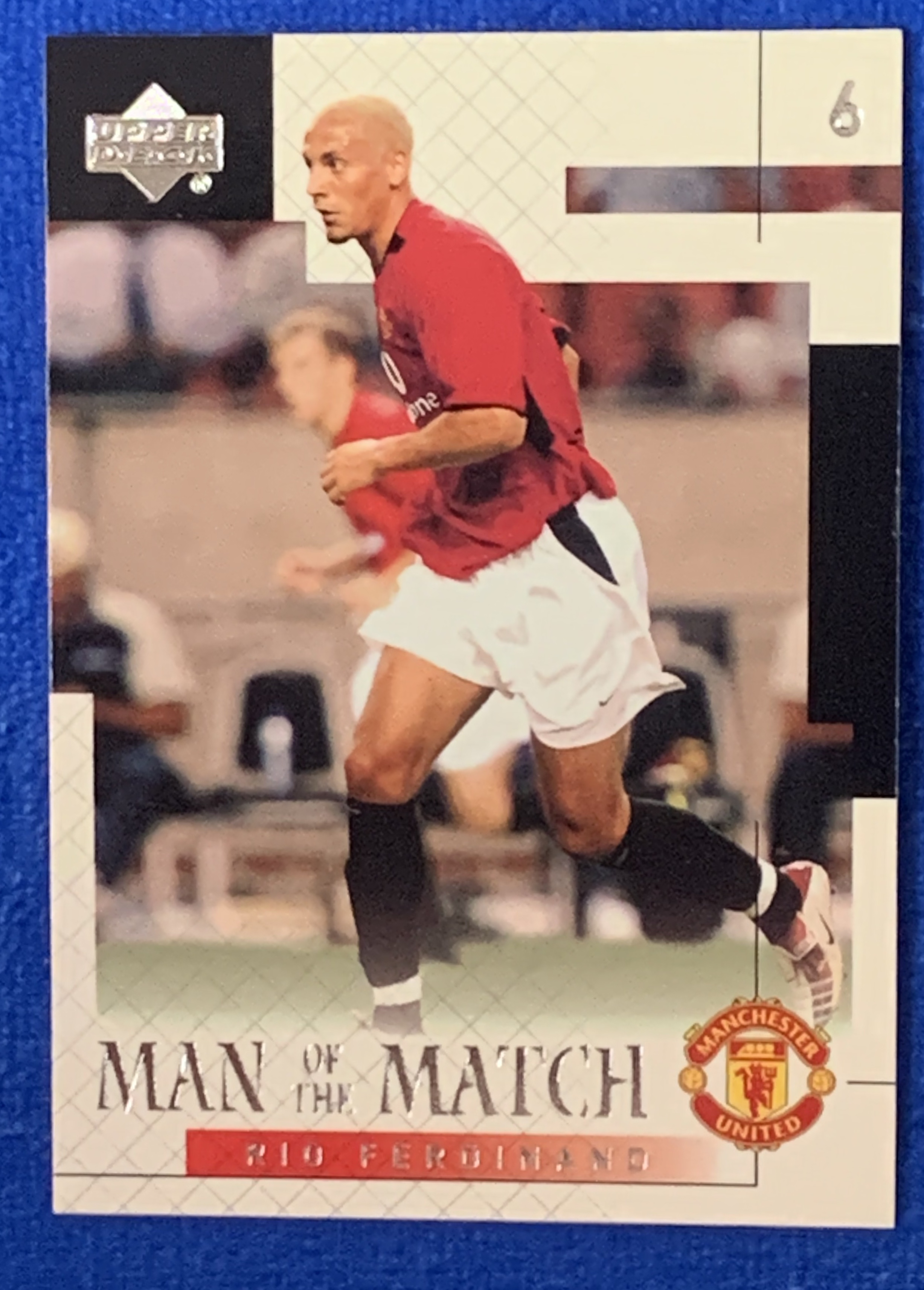 2002 Upper Deck Manchester United Rio Ferdinand 亚德全场最佳特卡 曼联 里奥费迪南德 欧冠英超冠军 英格兰England 经典老卡 不保卡品ebay有价