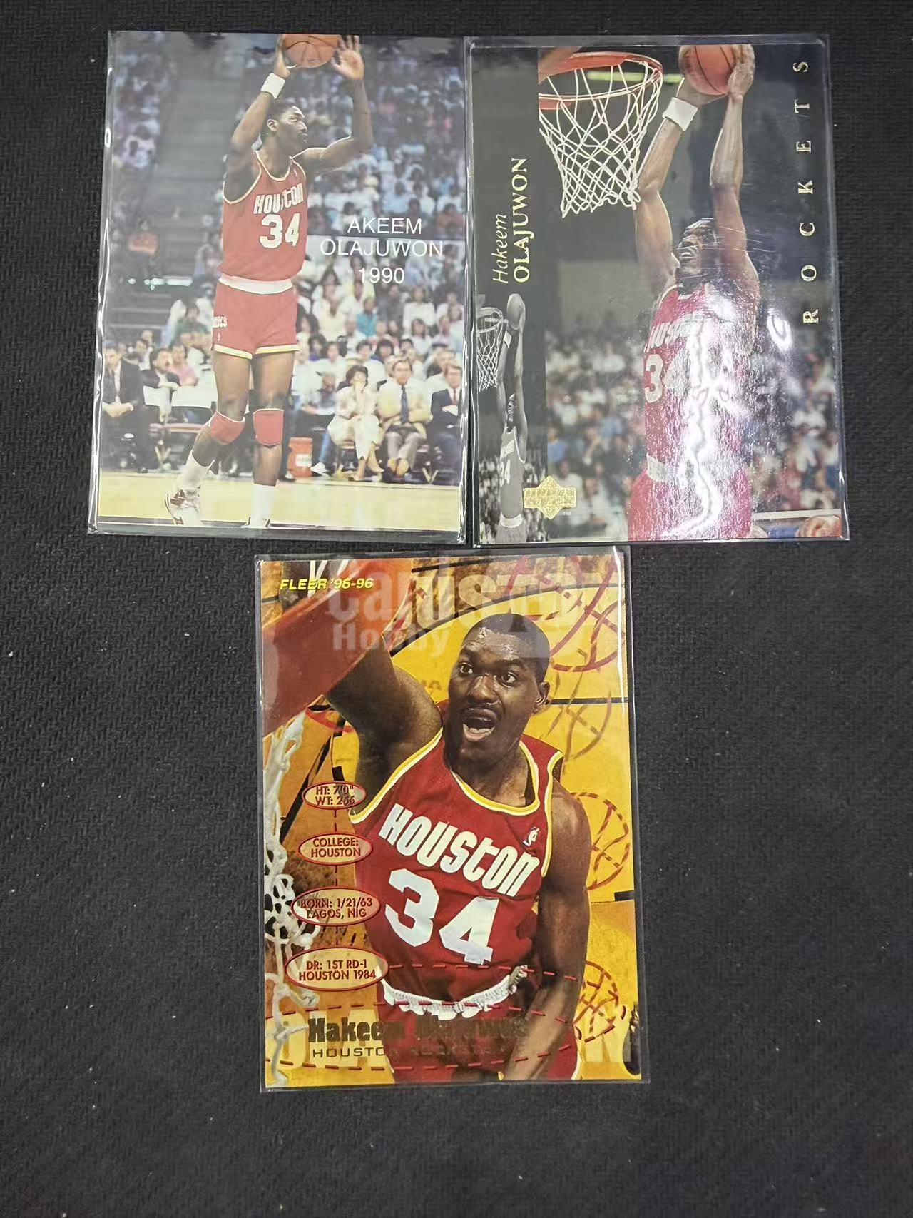 1993-94 Upper Deck Sports Akeen OLAJUWON 三张不同特奥拉朱旺/大梦打包 火箭 卡固官方代卖 Gorden
