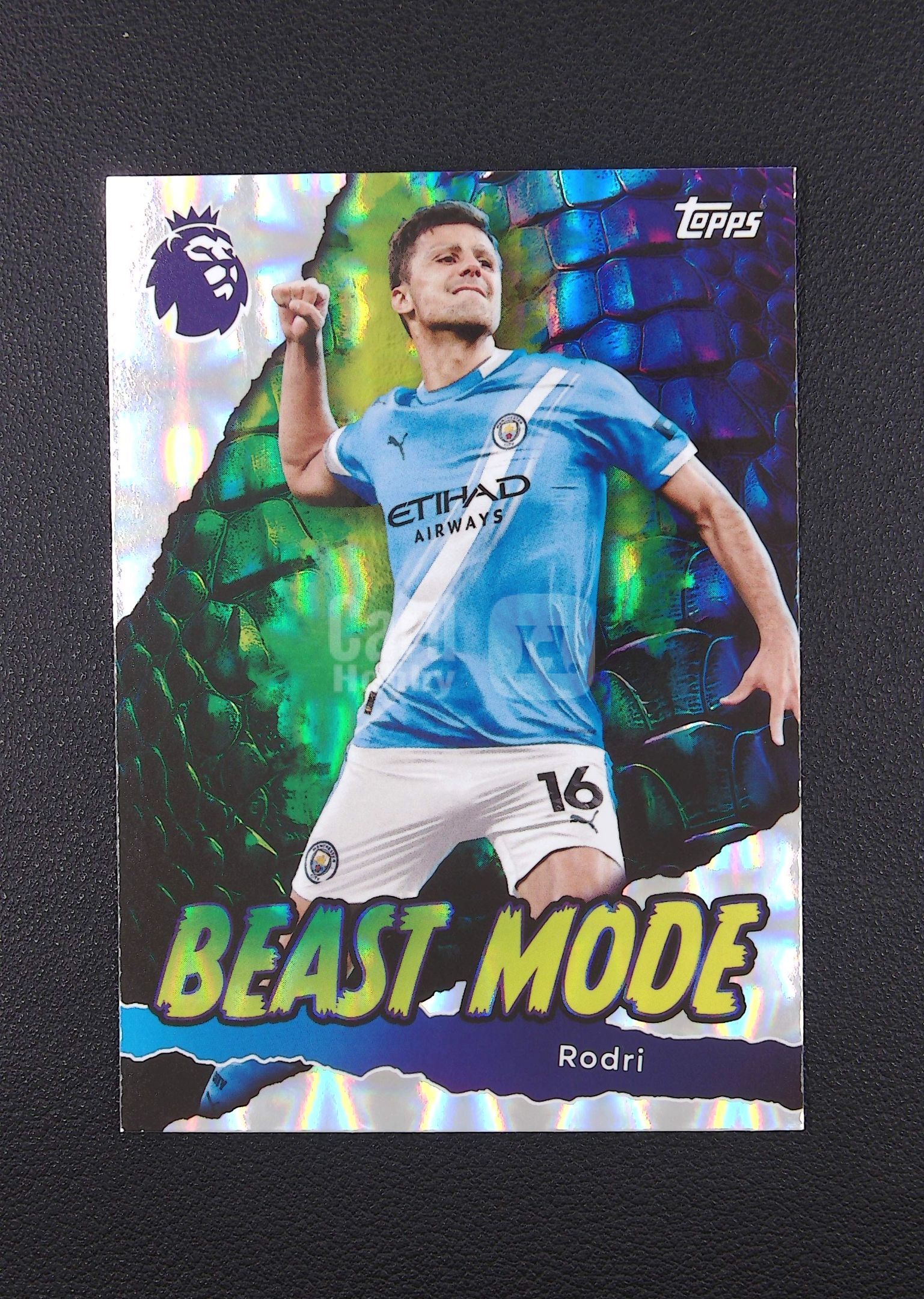 2025 Topps Premier League Rodri 罗德里 野兽模式特卡 曼城【Big M 代拍】 M卫001