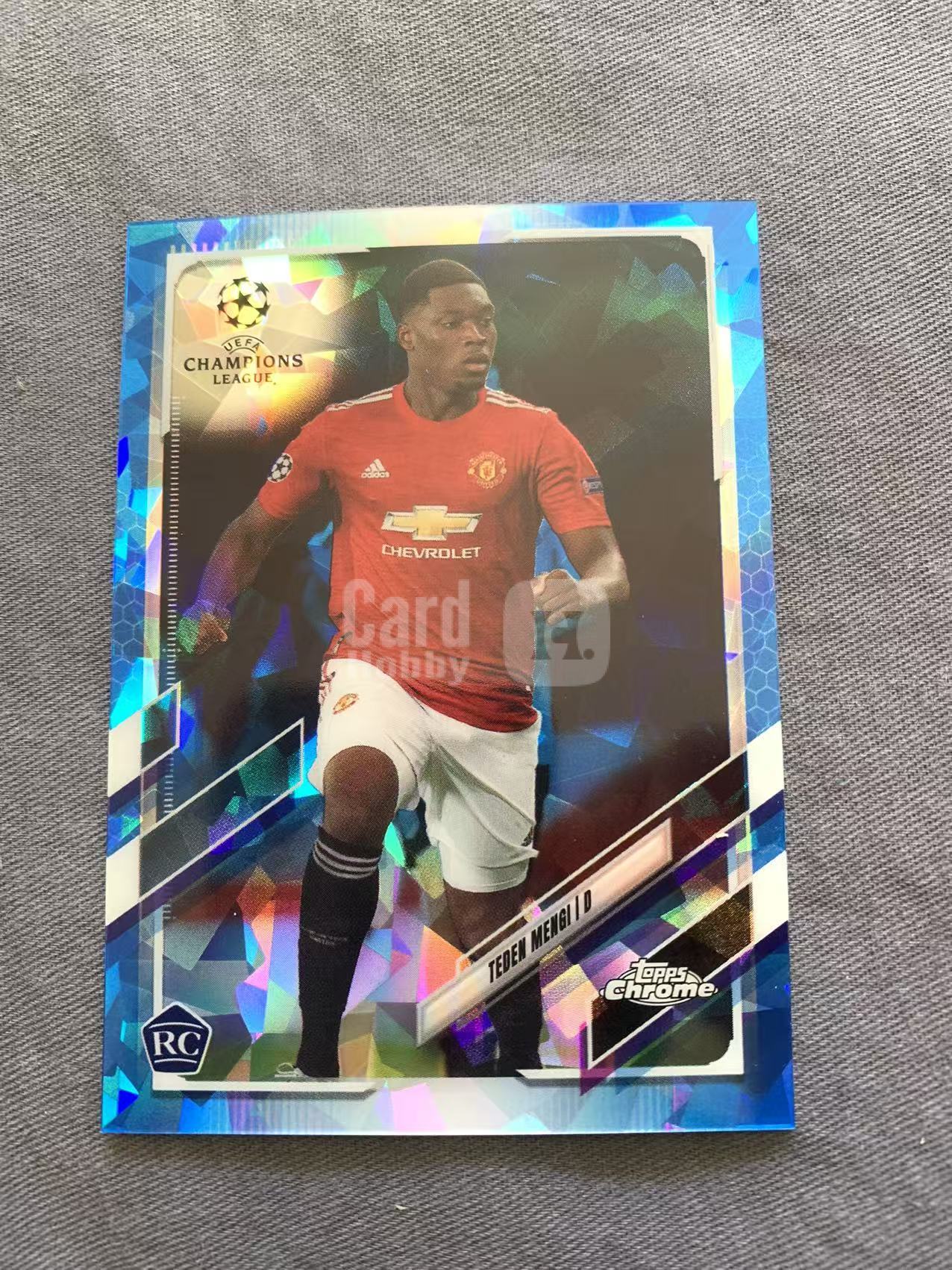 2021 Topps Chrome Teden Mengi 门吉 曼联 RC 蓝宝石 TC 银折 折射 卡品如图 碎冰折 维稳