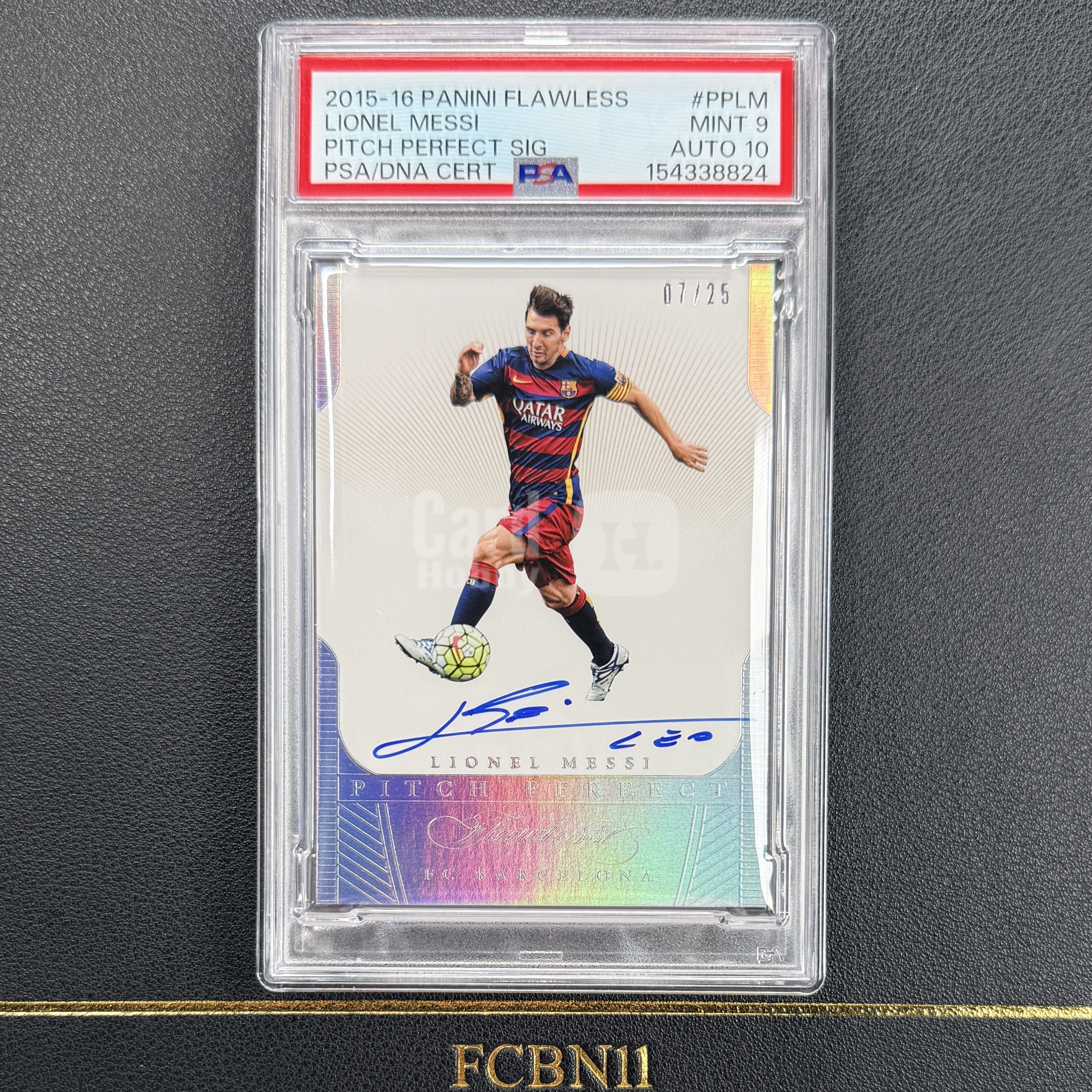 【FCB拍卖】2015-16 PANINI FLAWLESS LIONEL MESSI 里奥 梅西 签字 卡签 25编 银折 PSA9/10 同品最高分7/25 暂无更高分 阿根廷 巴萨 世界杯冠军 元年手提｛阿迷托佛｝FCBN11代理拍卖