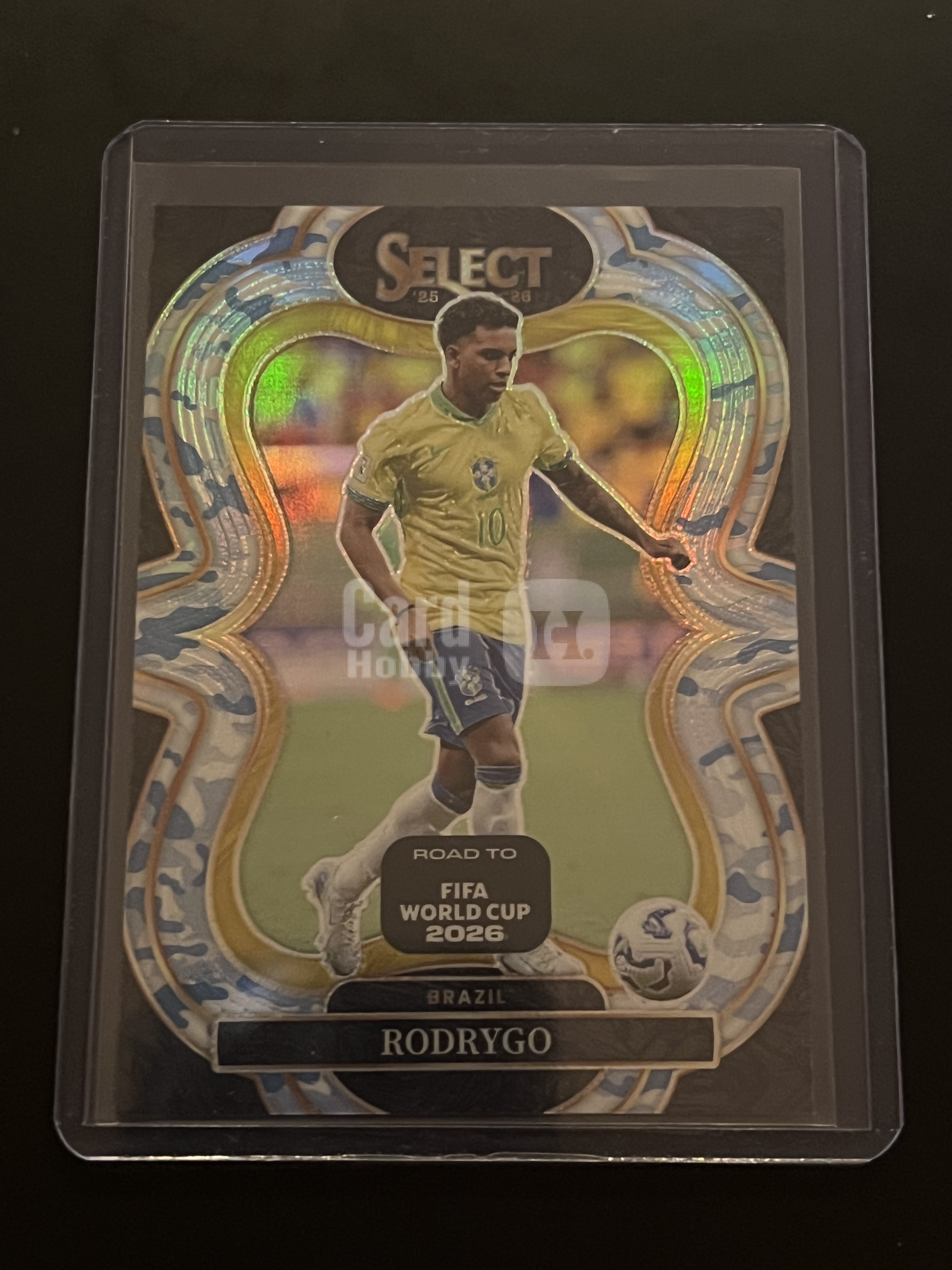 2025-26 Panini Select Rodrygo #200 巴西 罗德里戈·席尔瓦·德戈埃斯 49编 二级 迷彩折射卡!!皇家马德里 西甲冠军!!凑套必备!!