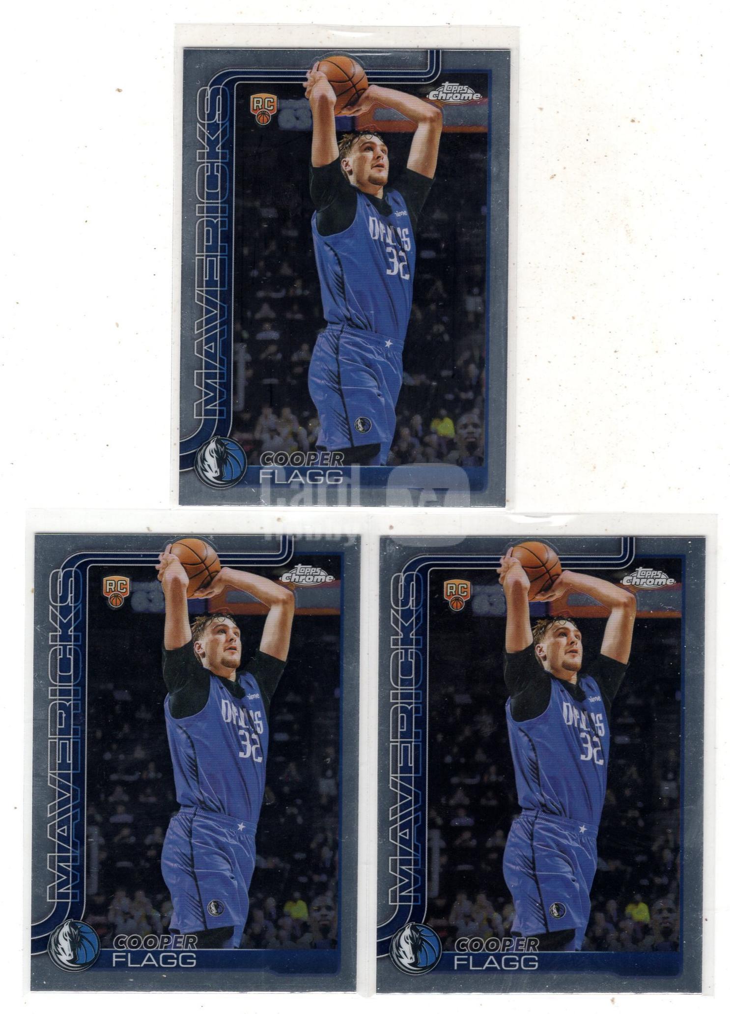 2025-26 Topps Chrome Cooper Flagg RC 【来拆波卡】独行侠 库珀 弗拉格 新秀 base 不保卡品 2 jjdk