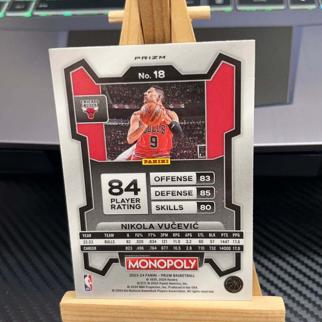 2023-24 Panini Prizm Nikola Vucevic 尼古拉 武切维奇 公牛 紫折 紫波纹 折射 prizm系列 pz 卡品如图 凑图必备 值得收藏! 免费代卖!