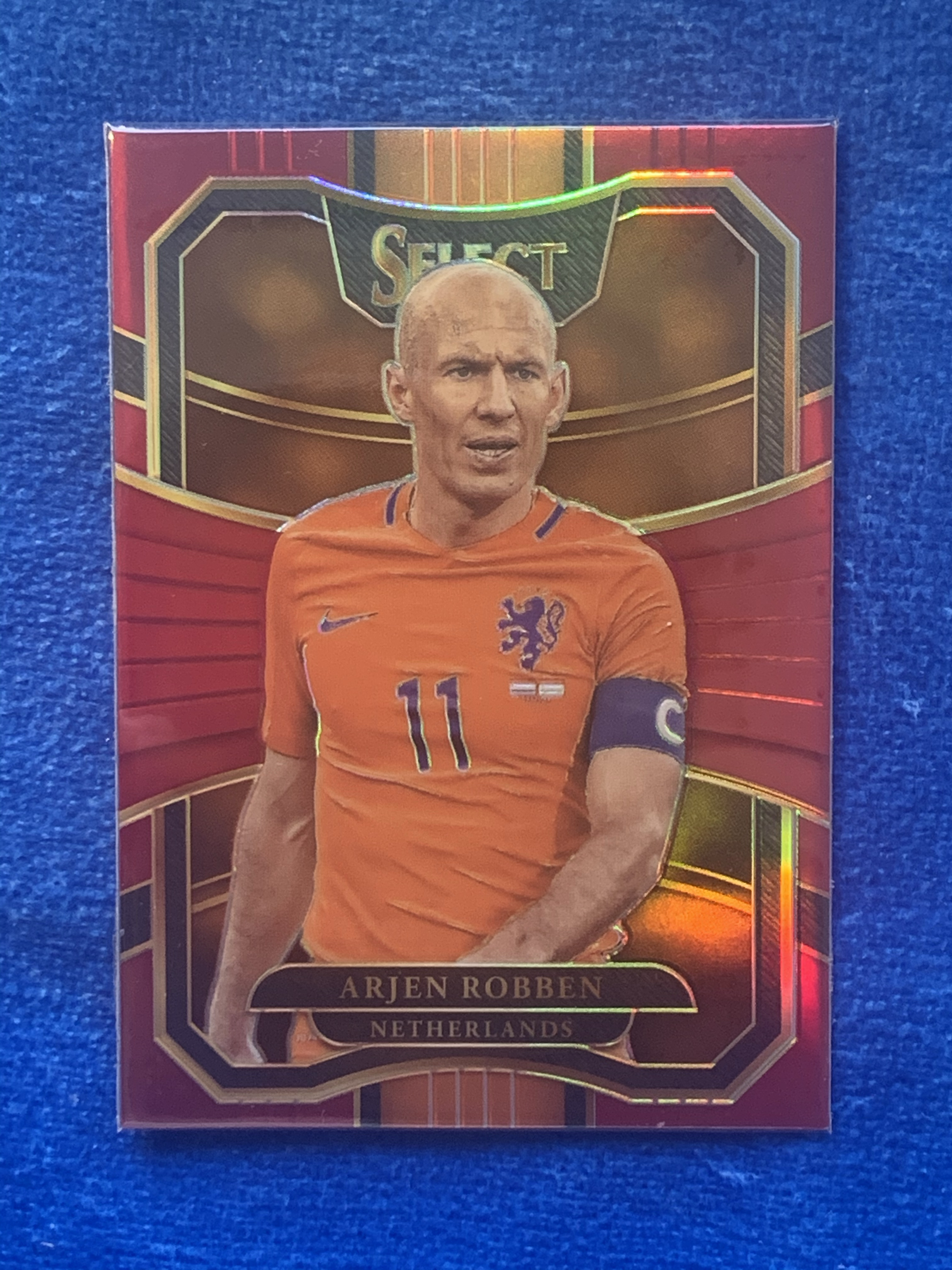 2017-18 Panini Select Arjen Robben 帕尼尼199编红折 罗本 荷兰Holland 拜仁慕尼黑Bayern Munich 欧冠决赛绝杀MrWembley 不保卡品