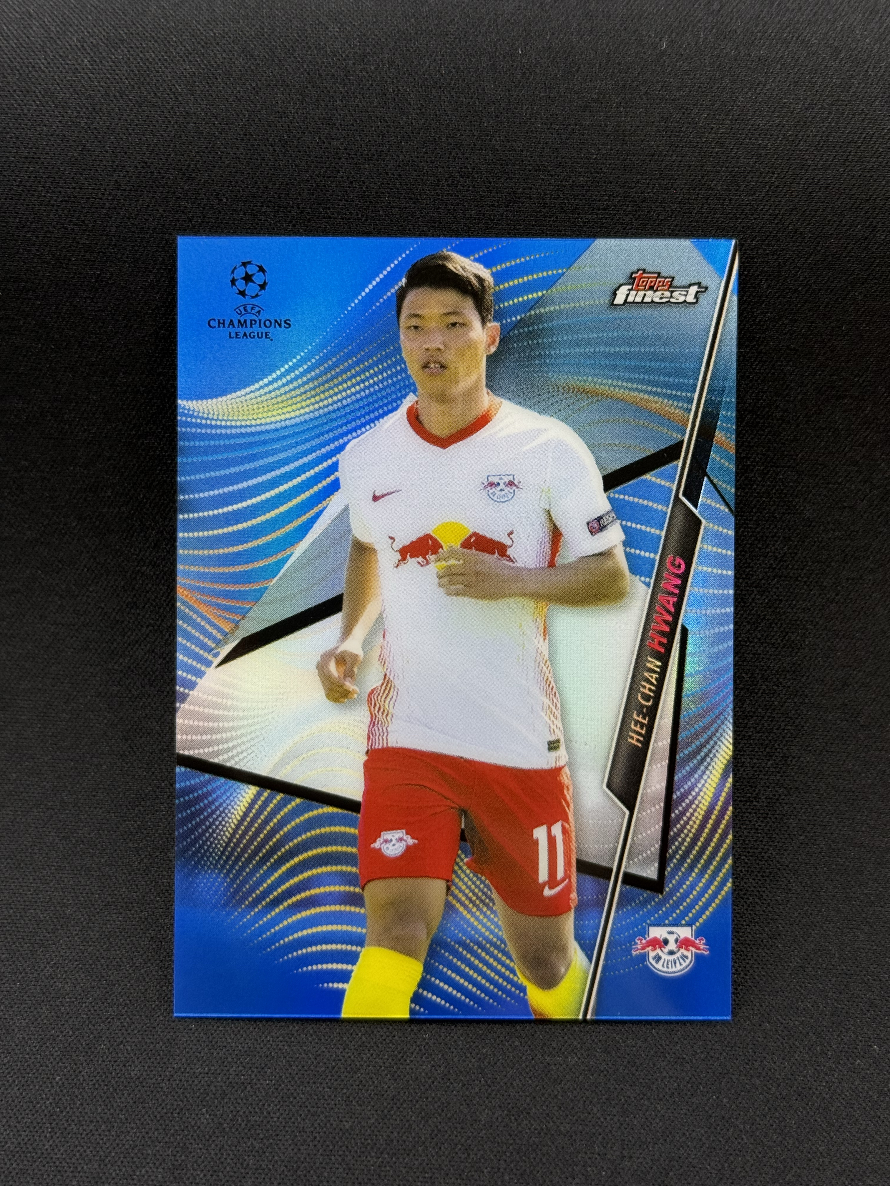 2020-21 Topps Finest Hwang Hee Chan 【小贝代拍】欧冠 Finest 莱比锡红牛 黄熙灿 蓝折 150编 卡品如图 拍前看描述 H CT