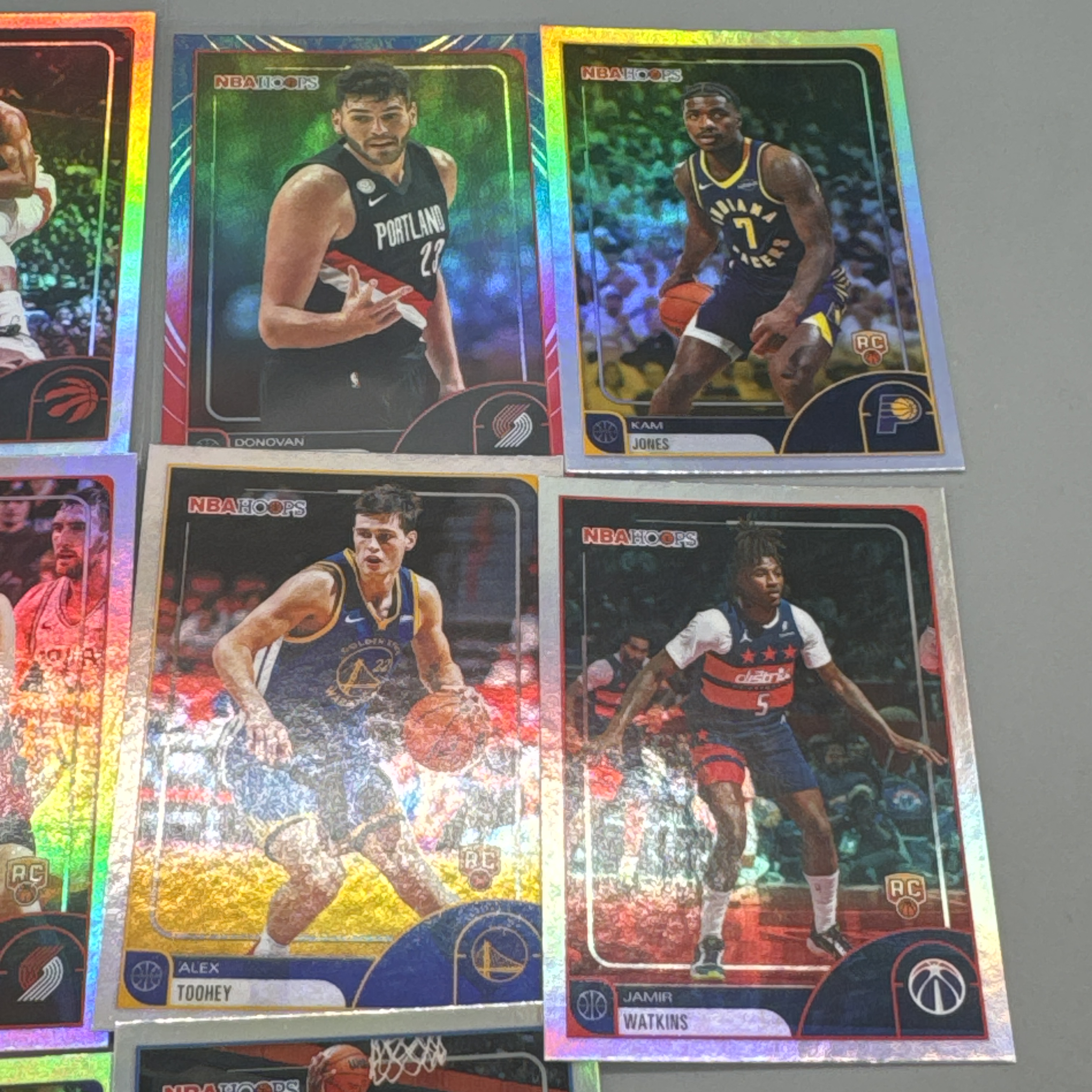 2025-26 Topps Hoops rc 新秀 布雷亚 克拉克 克林根 rj巴雷特 艾斯 贝利 折射 打包 不保卡品 曹哥