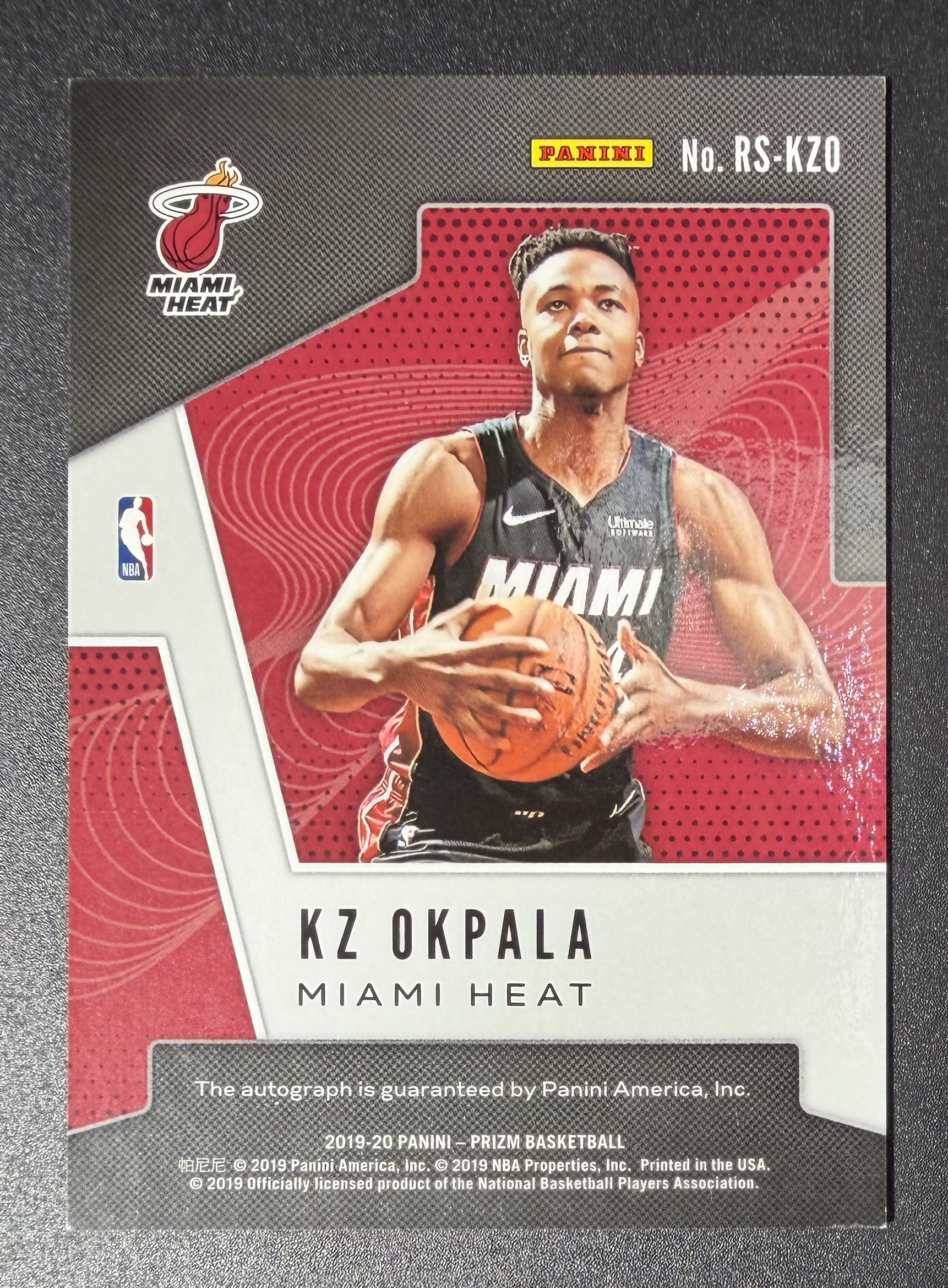 2019-20 PANINI PRIZM RC 新秀 OKPALA 热火队 KZ 奥克帕拉