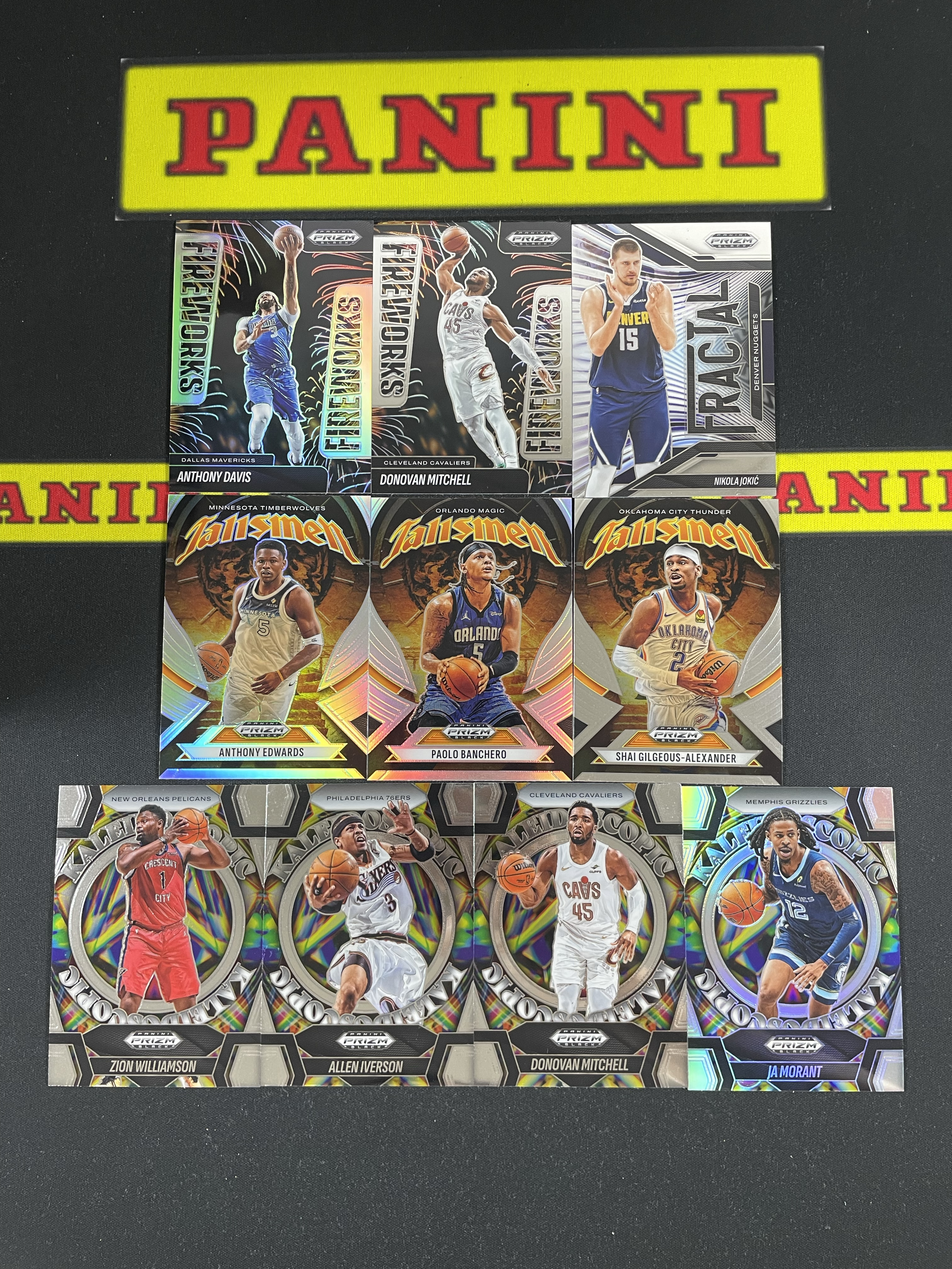 【皮成仙拍卖 统一手续费6%】 PANINI 24-25 PRIZM BLACK 安东尼戴维斯 米切尔 尼古拉约基奇 安东尼爱德华兹 亚历山大 艾弗森 等 一图打包【只发顺丰】kirbybest192