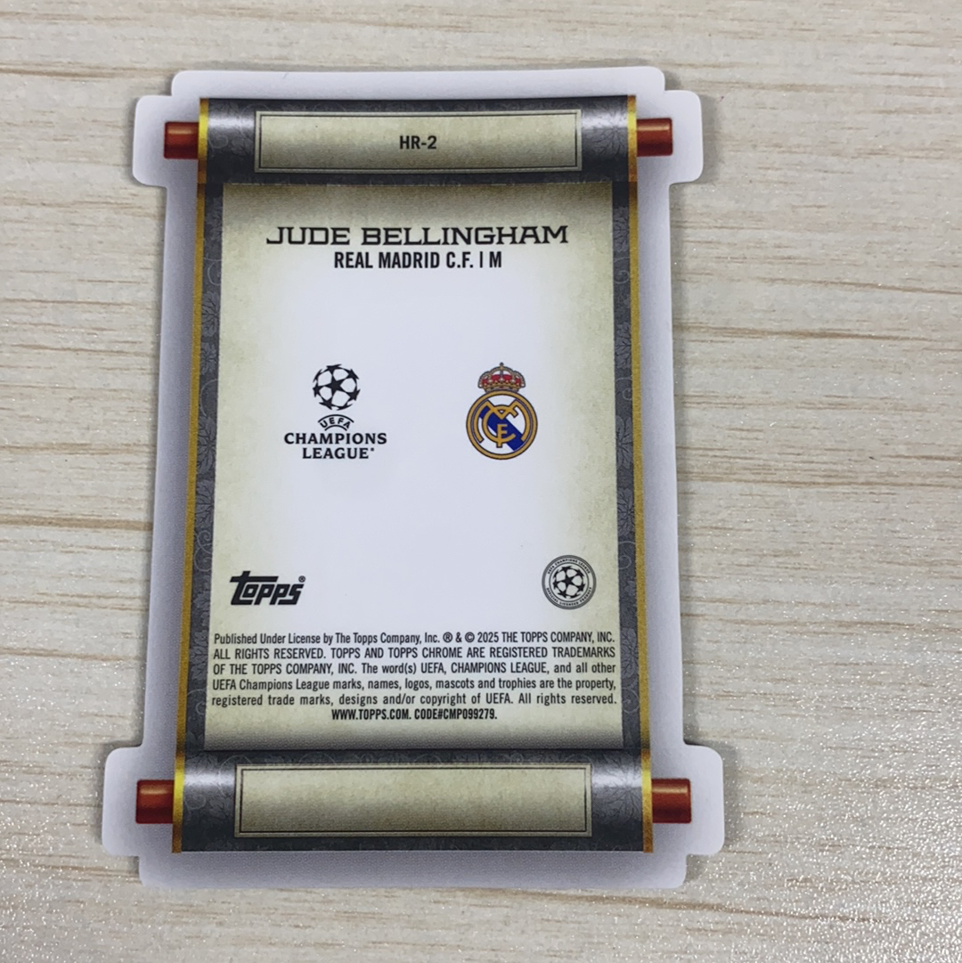 【小牛代拍】2024-25 Topps Chrome Jude Bellingham 欧战日版樱花 贝林厄姆 皇马 英雄变化版 大比例 日本樱花限定 卡品如图 收藏必备(威哥)
