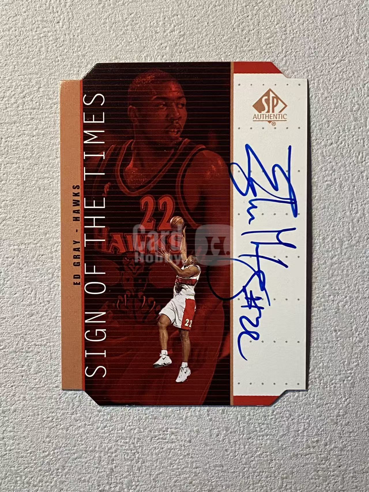 1999 Upper Deck SP Authentic Ed Gray ud 老鹰 艾德 各类 卡签 签字 异形 稀有老卡 专收必备