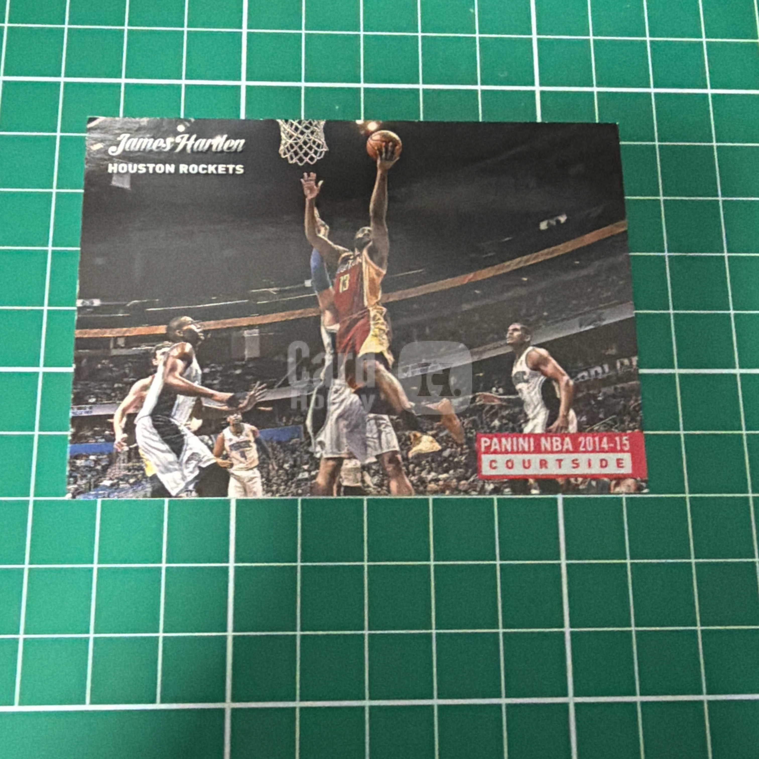 2014-15 Panini S.p.A James Harden 中雅图/中亚图 詹姆斯哈登 横版特卡 场边 小聚光灯 老卡 绝版卡 稀有大比例 折痕 卡面不平