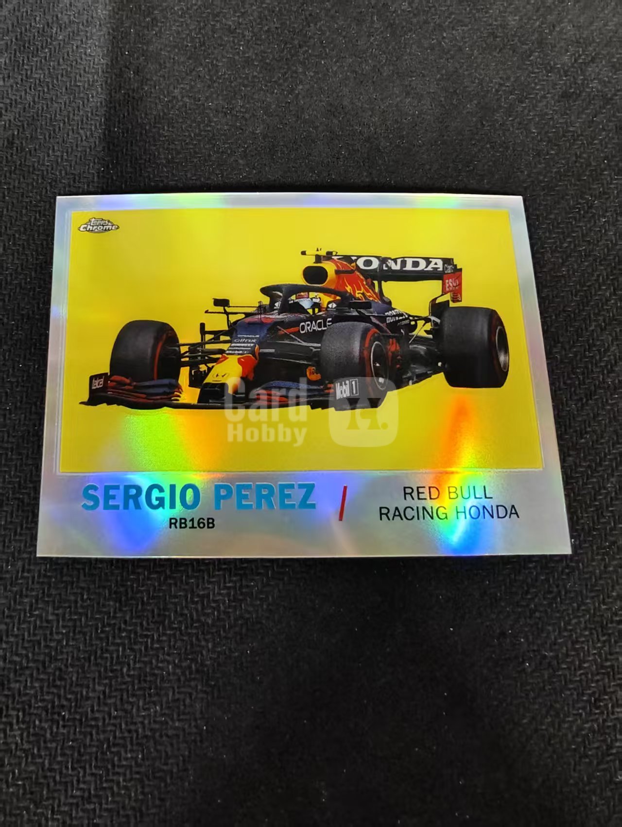2021 Topps Chrome F1 Sergio Perez 塞尔吉奥 佩雷兹 银折 特卡 划痕 边角瑕疵 #SP