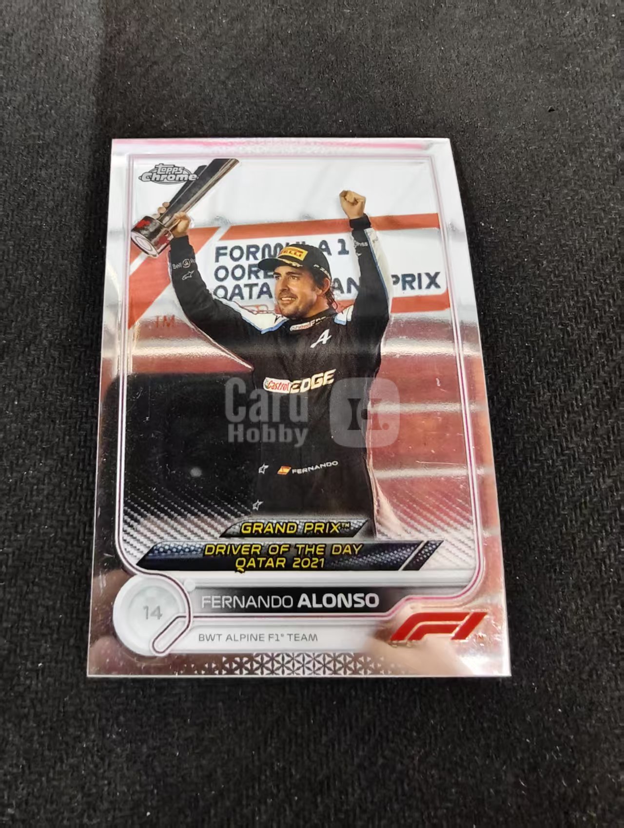 2022 Topps F1 Chrome Fernando Alonso 阿隆索 头哥 阿斯顿马丁 划痕 边角瑕疵 #191