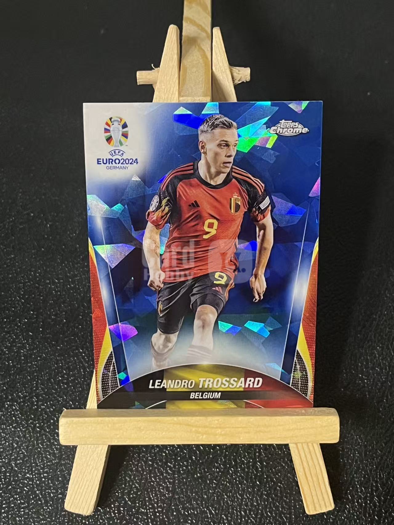 2024 Topps Chrome Leandro Trossard 特罗萨德 比利时 欧洲杯 蓝宝石 银折 实卡精美 卡品如图 L15