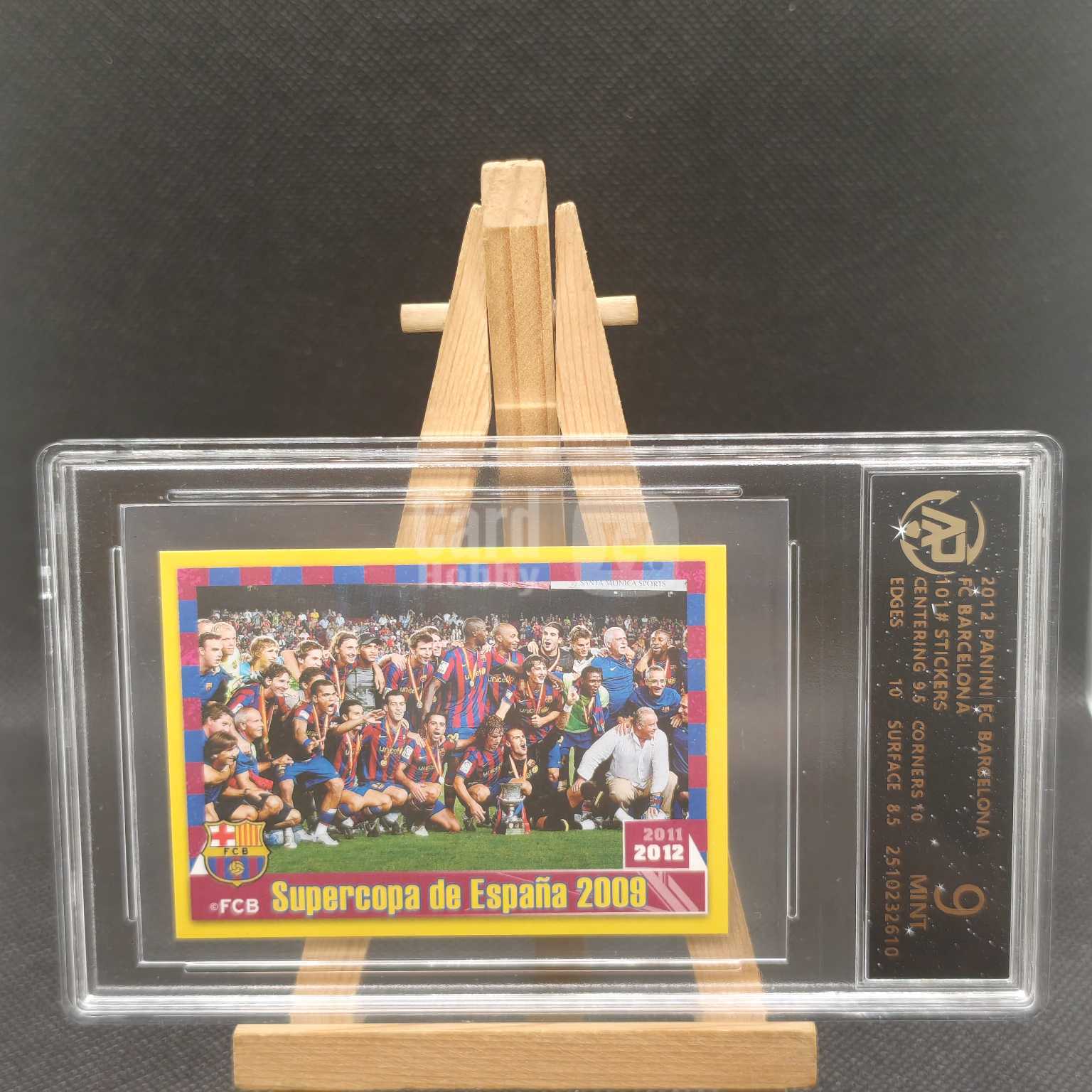2012 【OT拍卖0手续】 FC Barcelona Lionel Messi 巴萨夺冠 全家福 收藏必备卡品如图 BR088