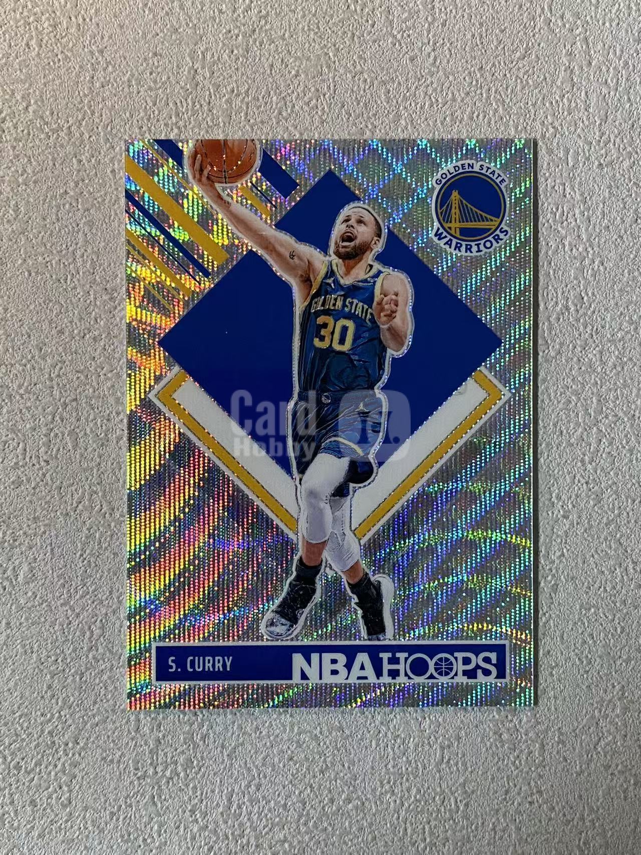 2024-25 Panini NBA Hoops Stephen Curry 勇士 斯蒂芬 库里 /99编 大比例 银脉冲折 折射 专收必备