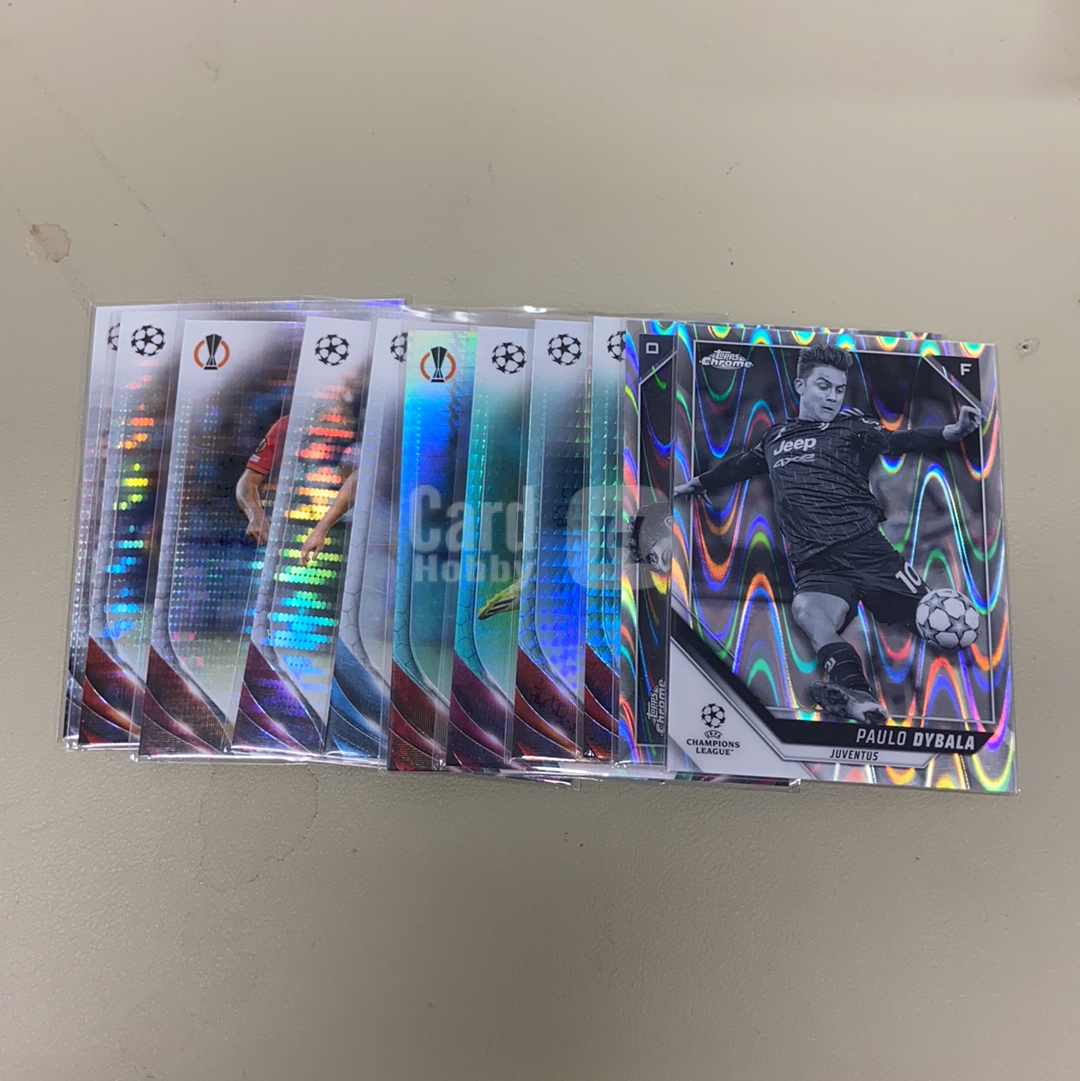 【小牛代拍】2023-24 Topps Chrome Paulo Dybala 保罗 迪巴拉 银折 意甲 罗马 波纹折 折射打包 卡品如图(车仔面)