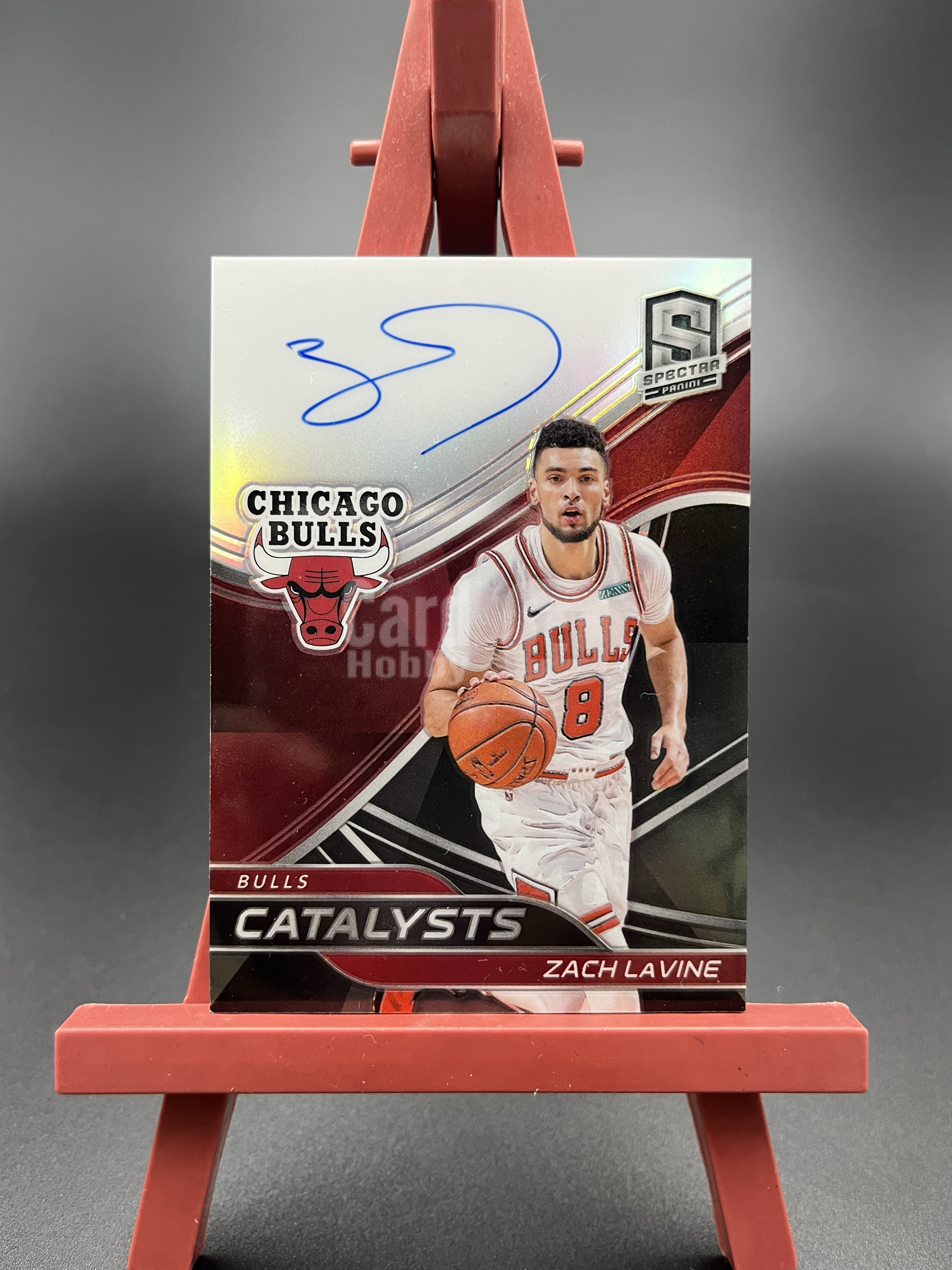 【西子拍卖】2019-20 Panini Spectra Zach LaVine 光谱 公牛 扎克 拉文 签字 卡签 折射 银折 14/35编 微瑕如图 Z819