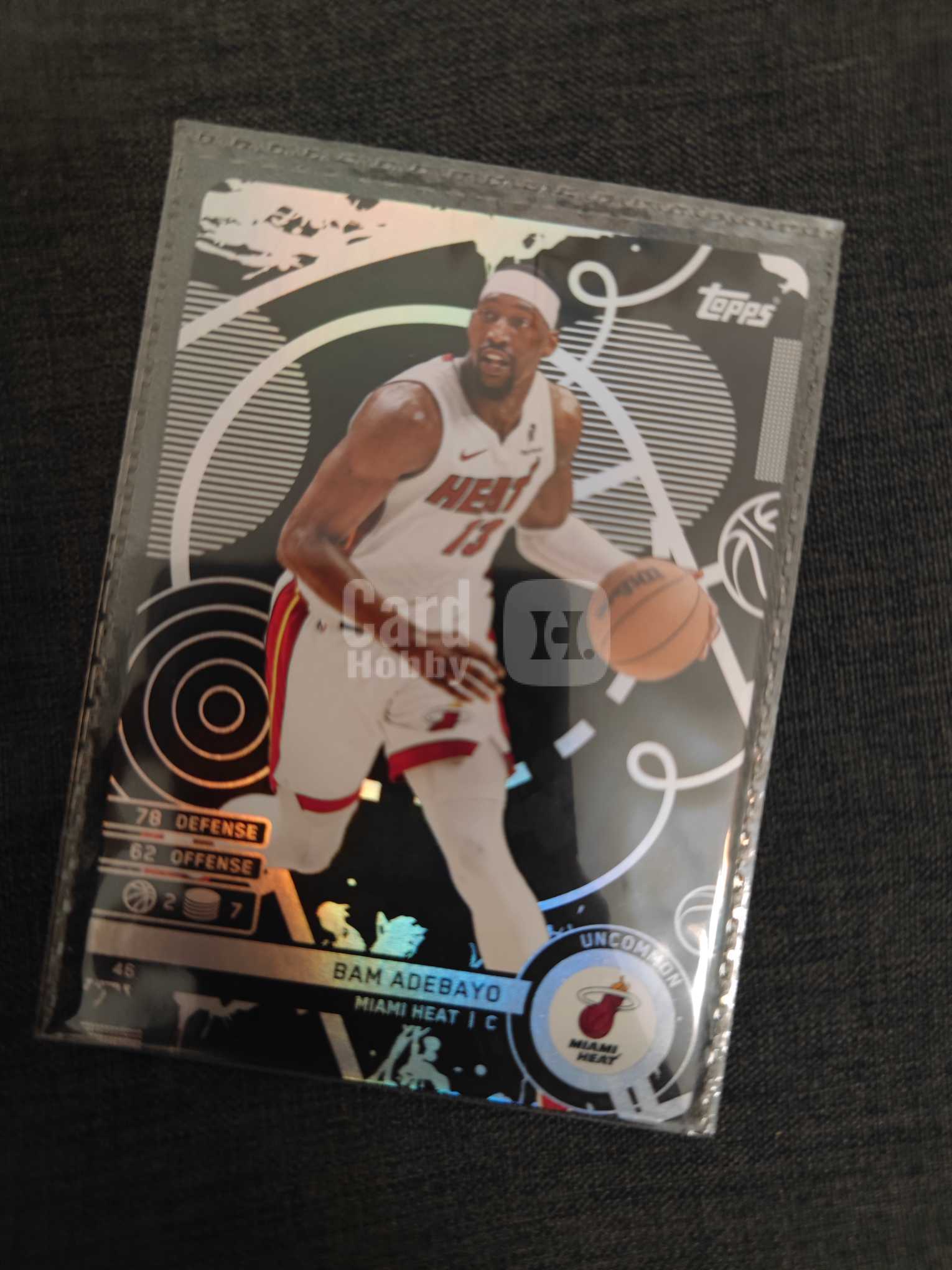 2025 Topps NBA MATCH ATTAX Bam Adebayo 卡游 游戏版 阿德巴约 热火 元年第一正版 黑折 稀有1:6插入 收藏必备 不保卡品 2-21