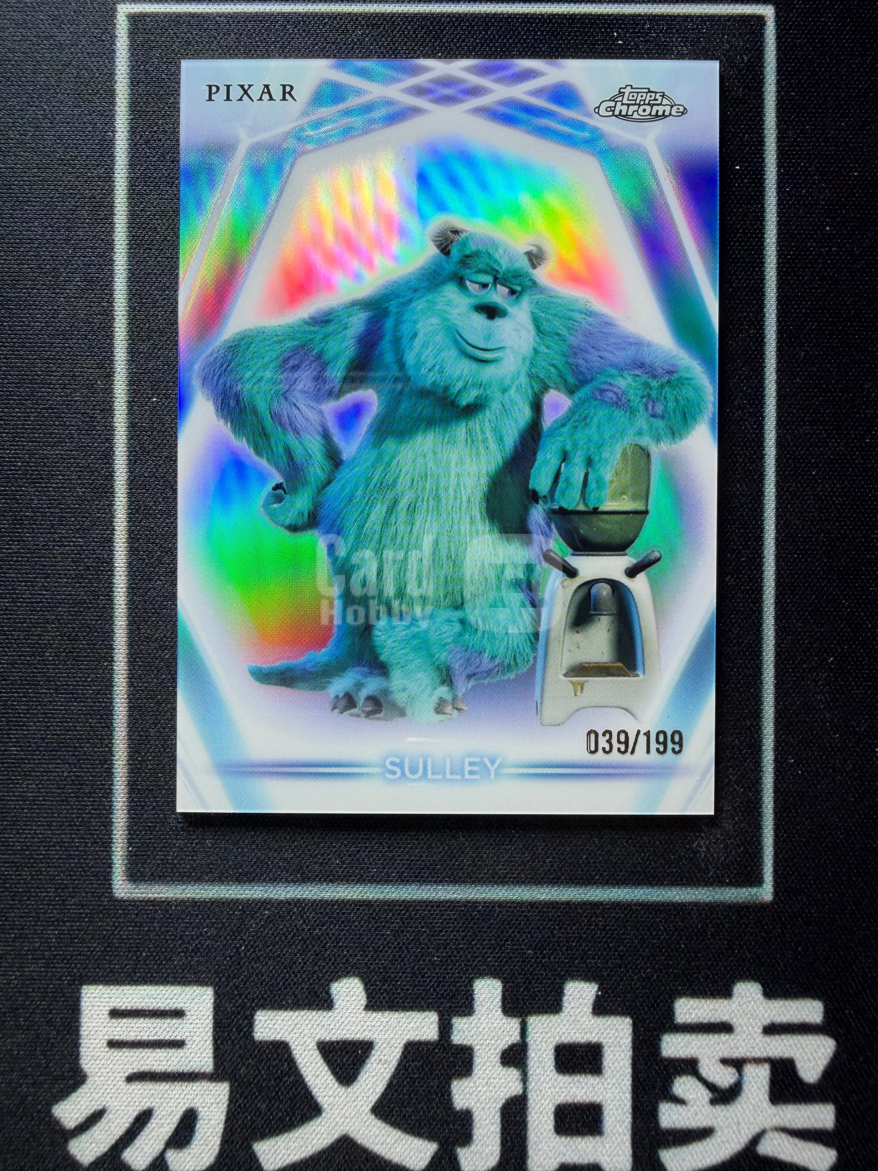 【易文拍卖 超级回款】2026 Topps Chrome Disney 迪士尼TC 霓虹 SULLEY SULLIVAN 毛怪 苏利文 039/199编 蓝折 卡品如图#不二安