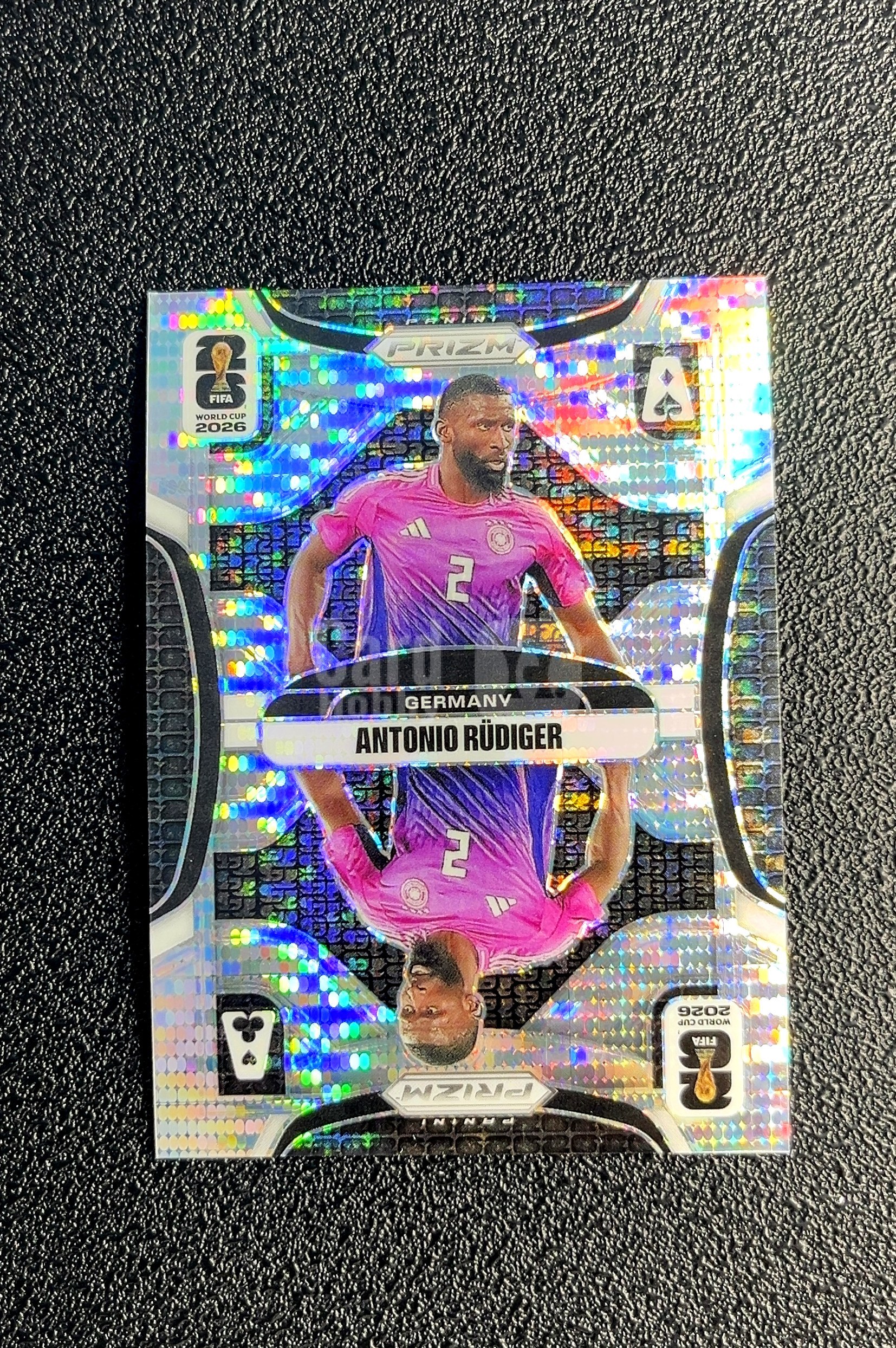【小白1%代卖】2026 Panini Prizm Antonio Rüdiger 安东尼奥·吕迪格 银脉冲折 折射 卡品如图 高价值 #2 Germany 德国 0022#175