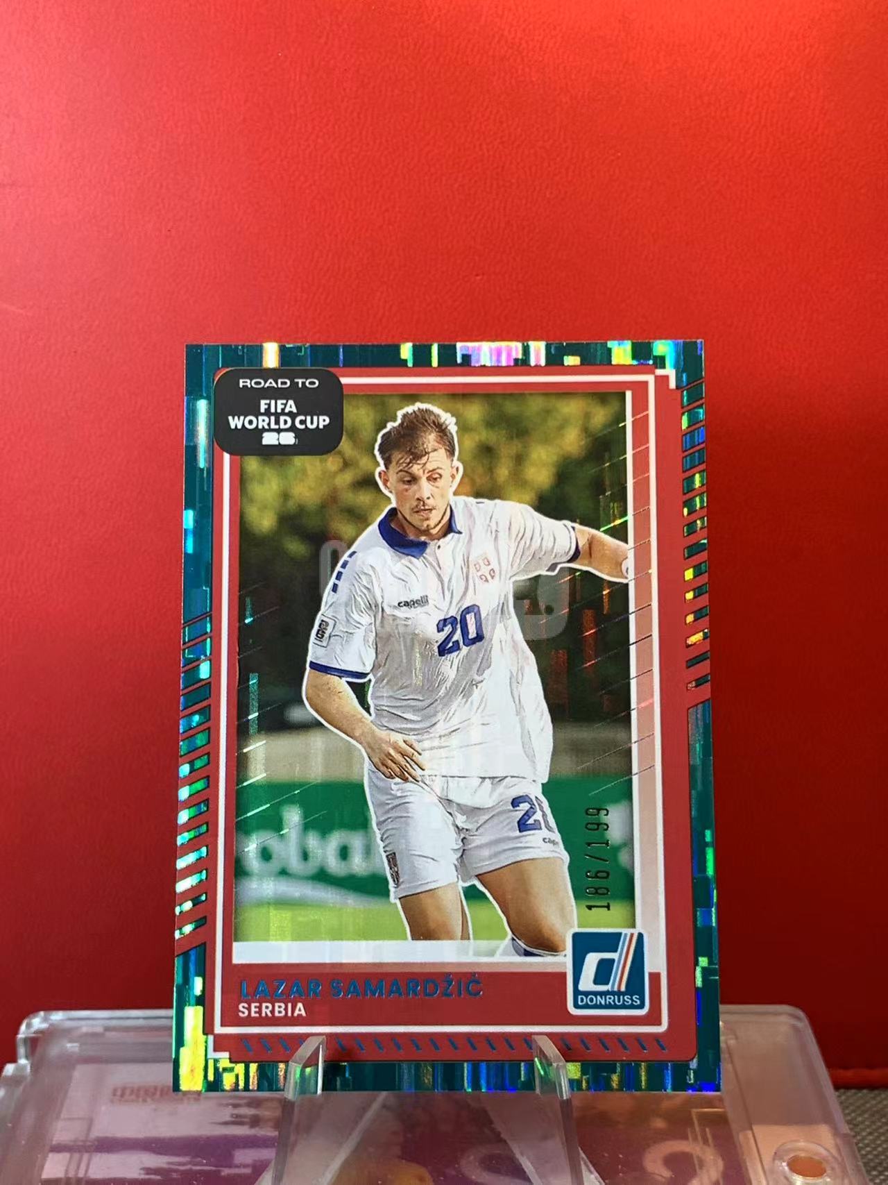 (詹叔代拍)2025-26 Panini Donruss Lazar Samardzic 萨马尔吉奇 186/199编 塞尔维亚 亚特兰大 顺丰寄付 泰山
