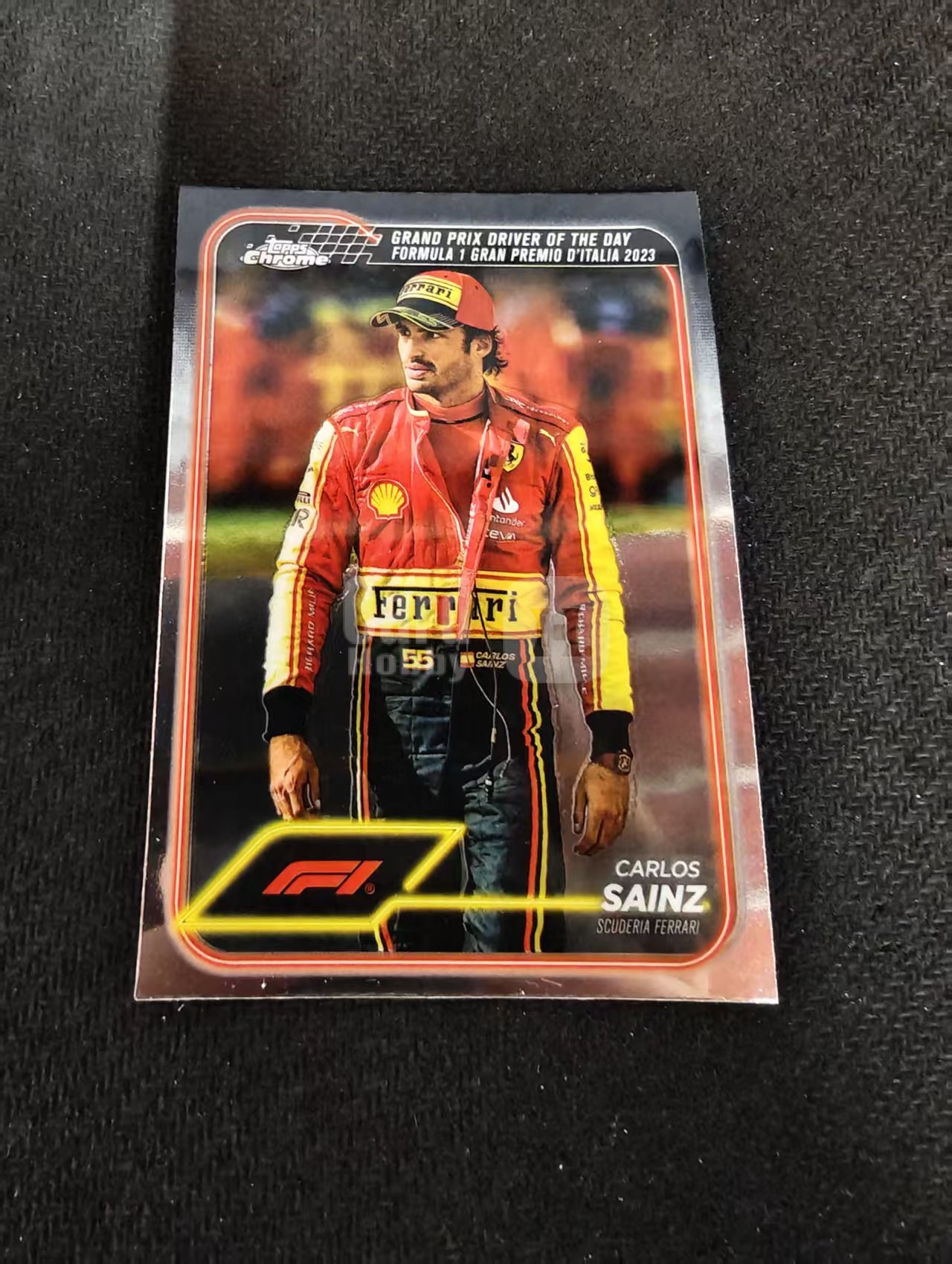 2024 Topps Chrome Carlos Sainz 卡洛斯 赛恩斯 法拉利车队 F1 划痕 边角瑕疵 #172
